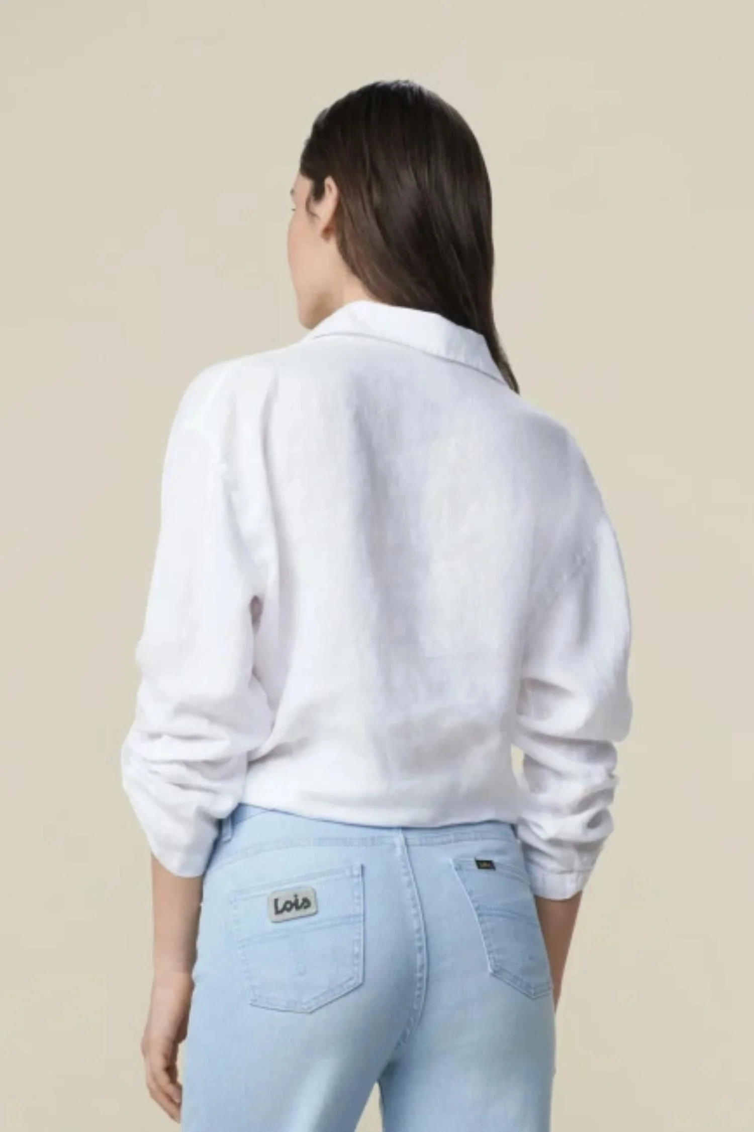 Pia Linen Shirt - White - Image 2