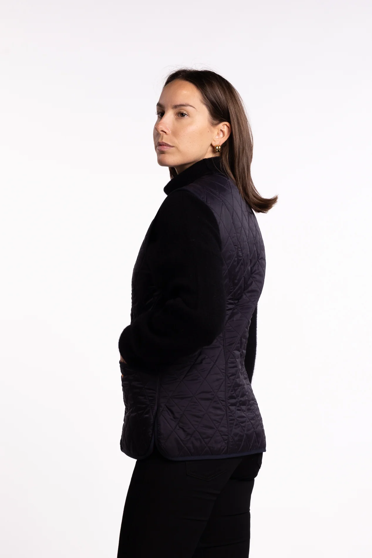 Betty Fleece Vest- Navy - Image 2