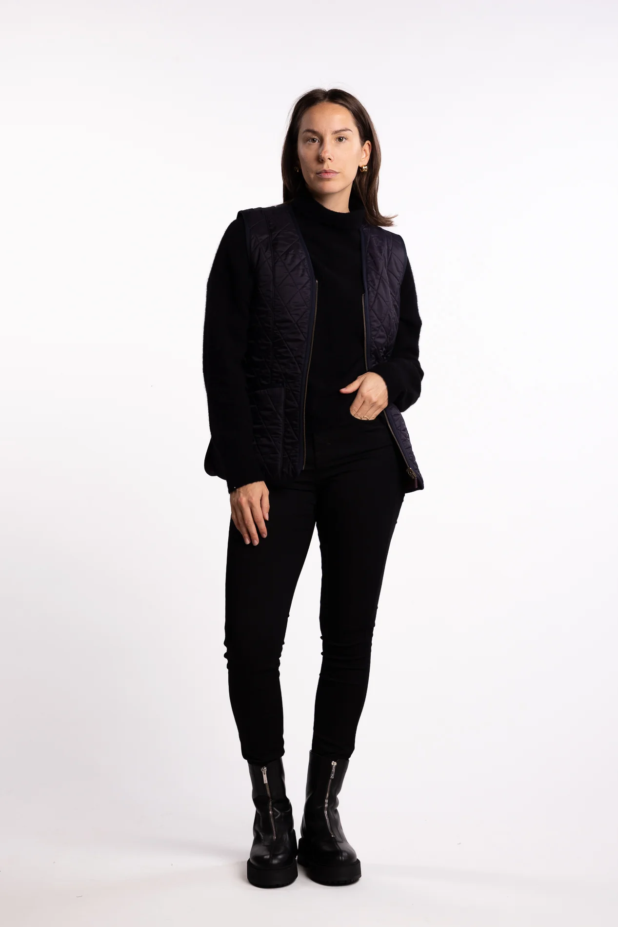 Betty Fleece Vest- Navy - Image 5