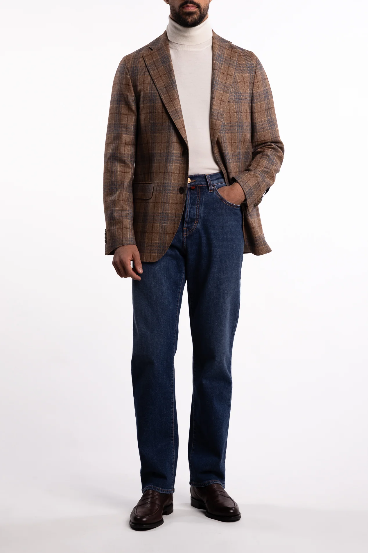 Fogerty Regular Fit Wool Blazer Regular Fit Beige Cork - Image 5