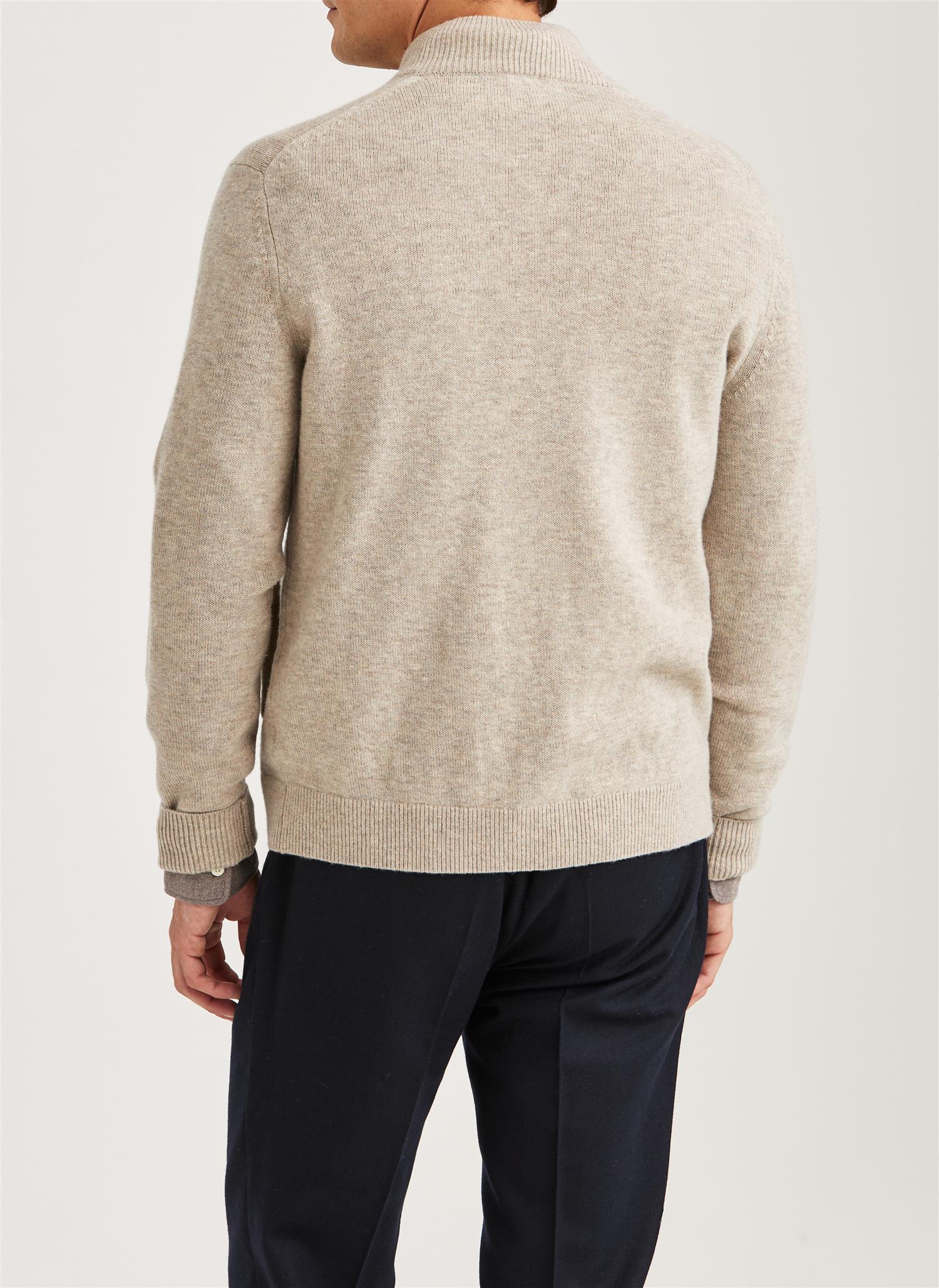 Hertford Button Cardigan Khaki - Image 2