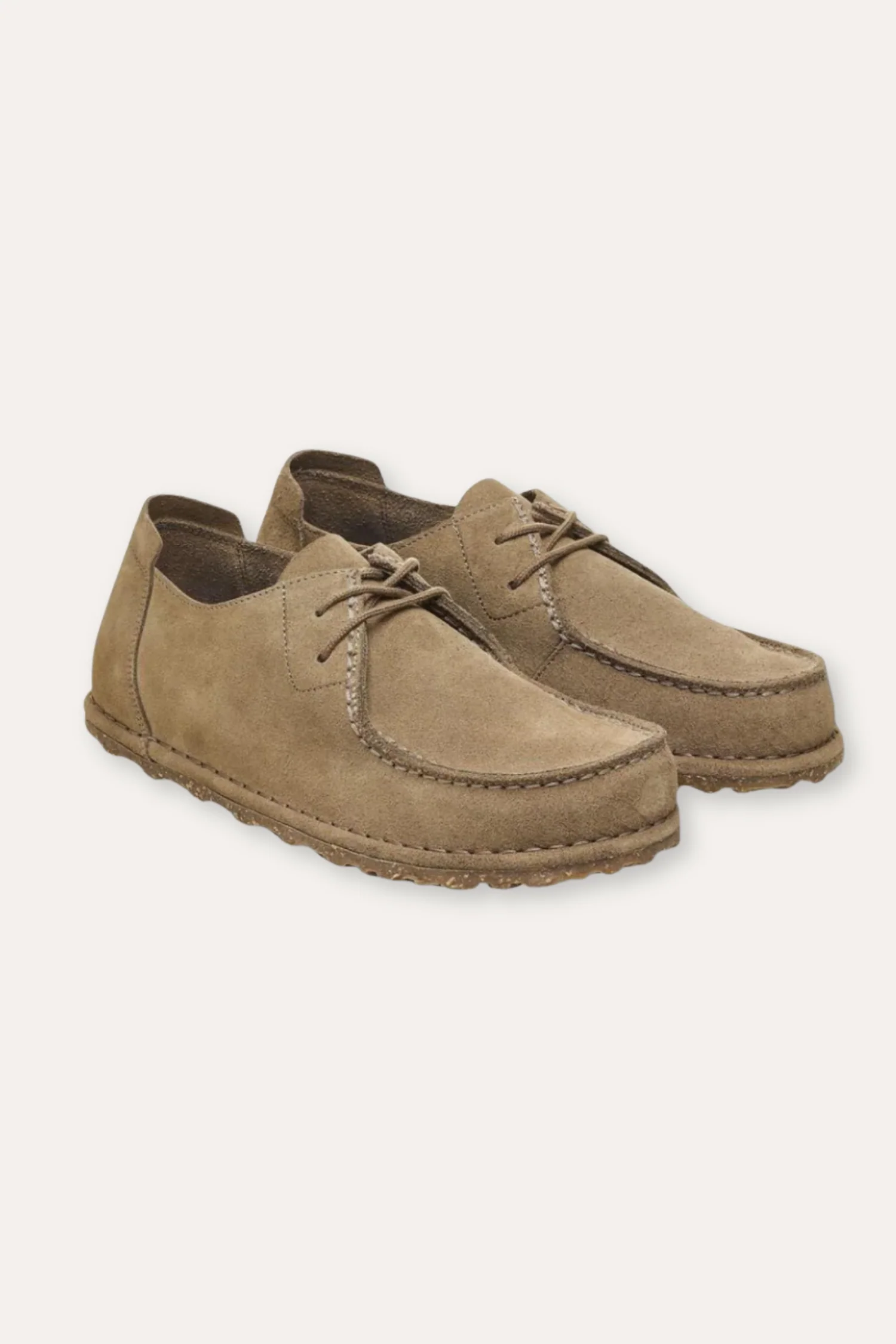 Women's Utti Lace Suede Leather- Gray Taupe - Image 3