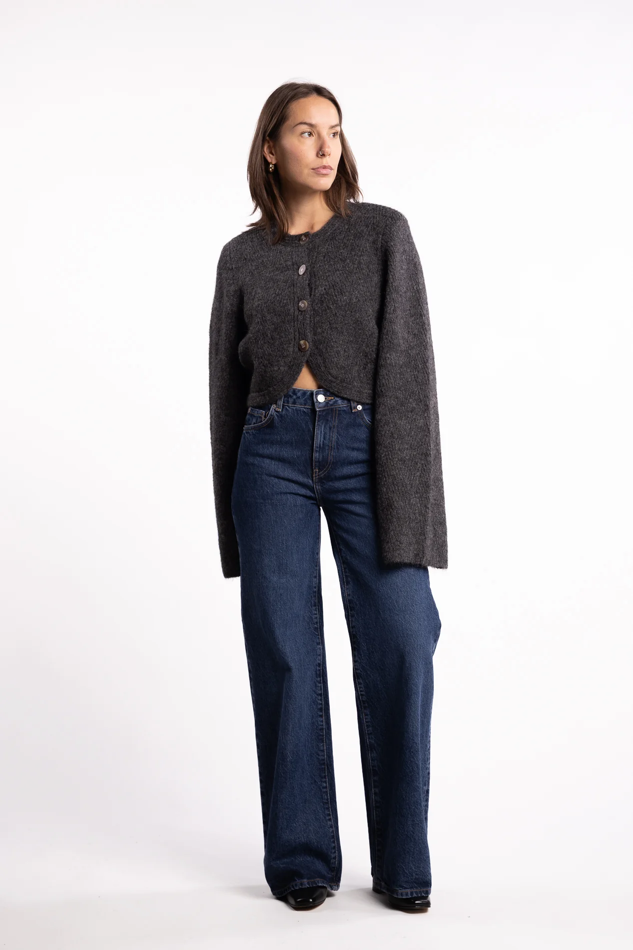 Cessole Cardigan- Dark Grey - Image 5