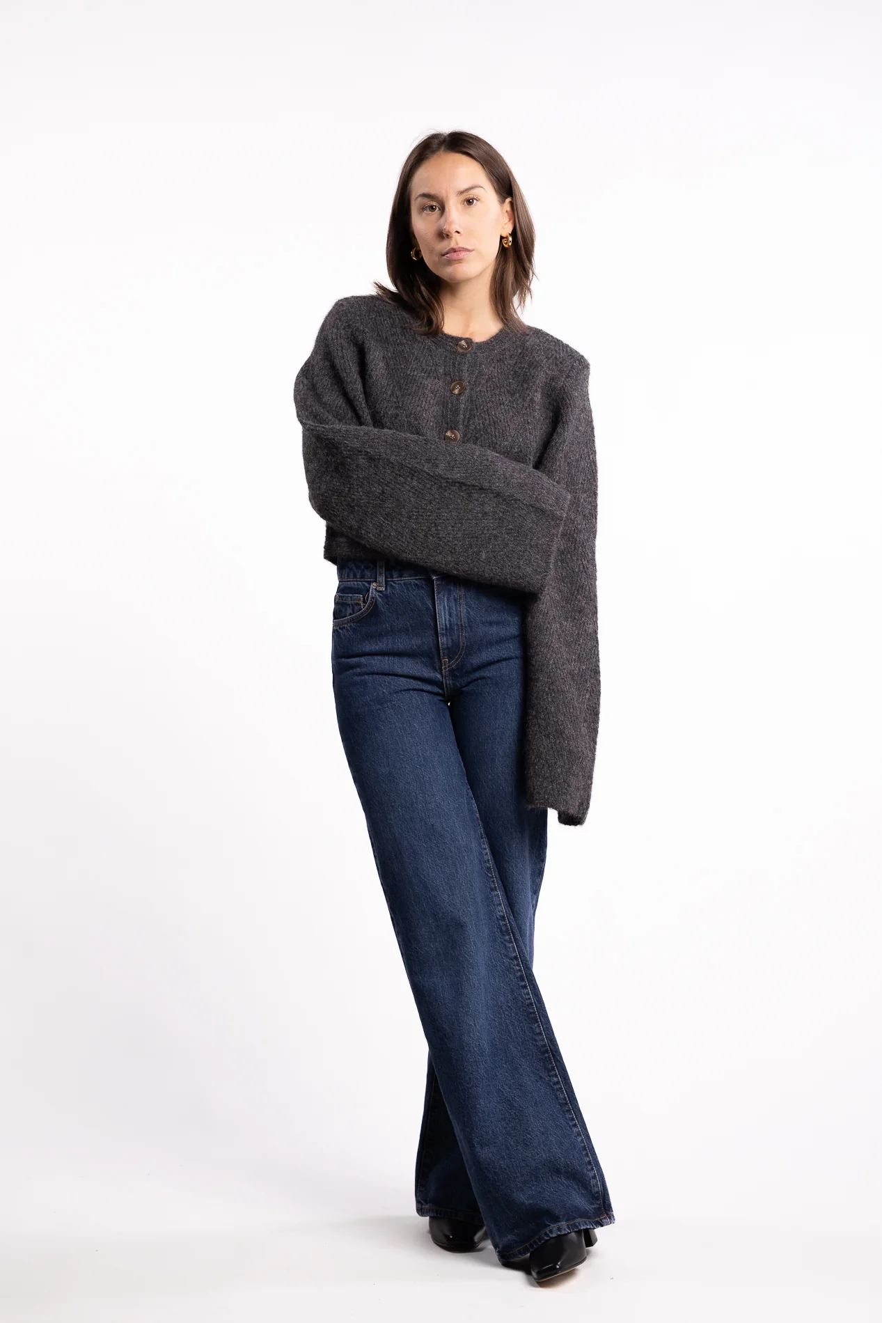 Cessole Cardigan- Dark Grey - Image 6