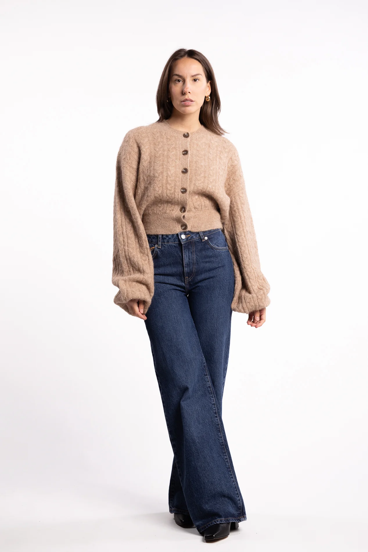 Merano Cardigan- Beige Melange - Image 4