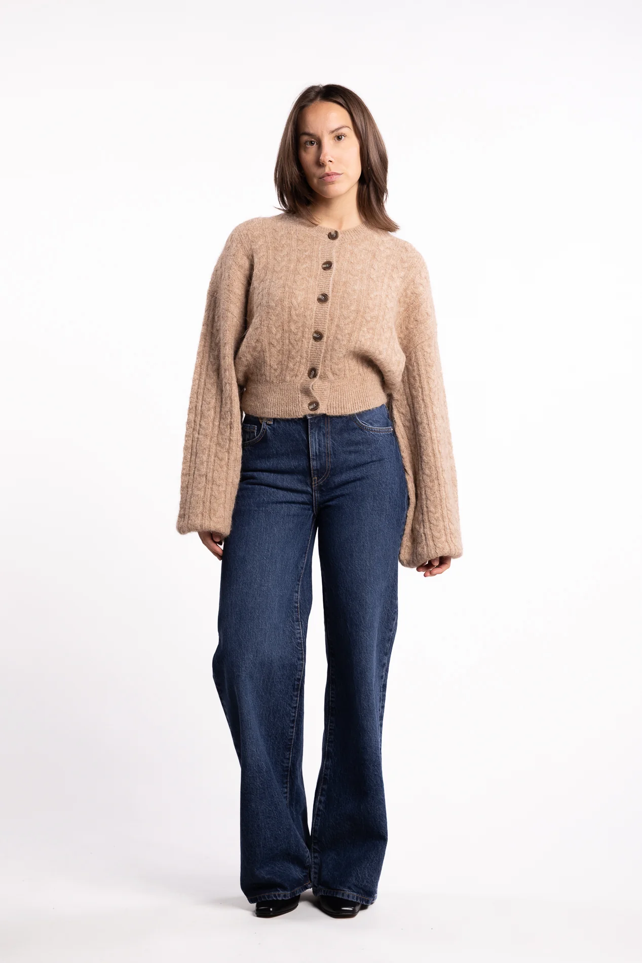 Merano Cardigan- Beige Melange - Image 6