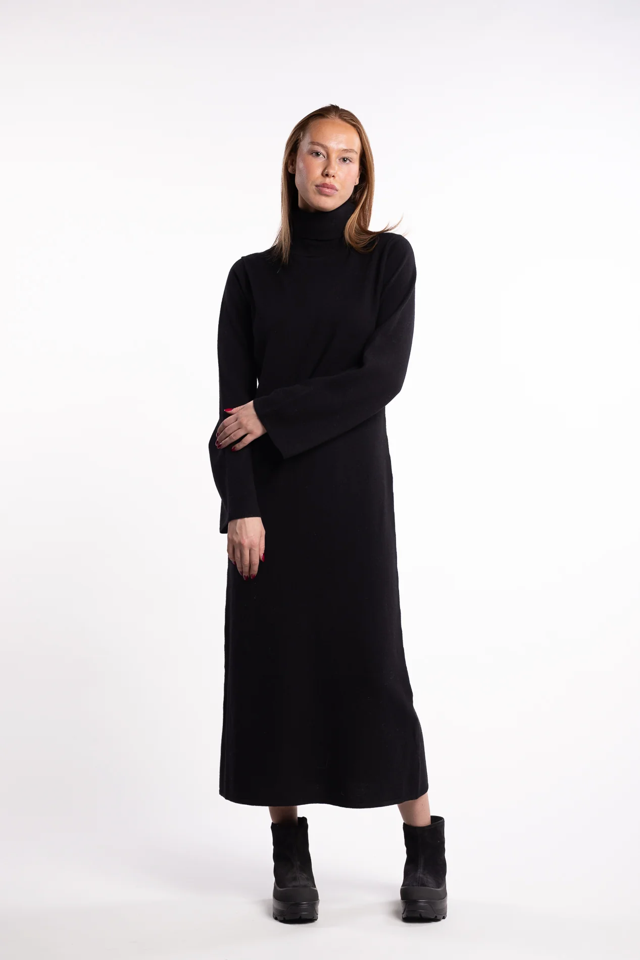 Turtleneck Touloun Maxi Dress - Image 2