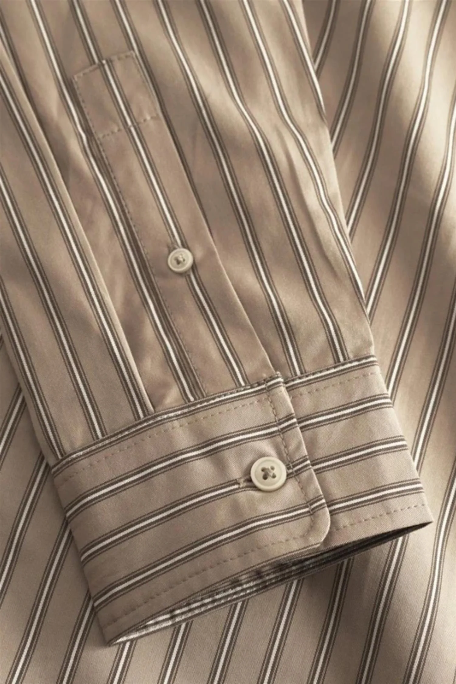 WW Nico Shirt Greige Stripe - Image 4