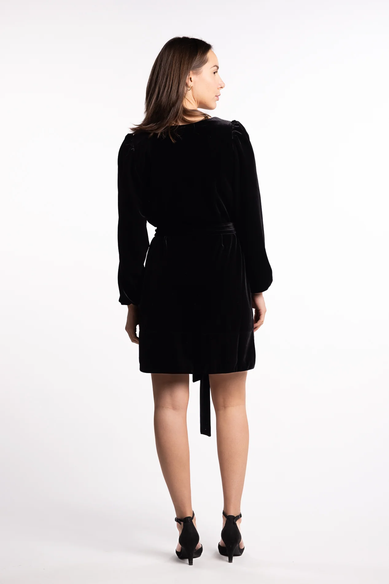 Alice Velour Dress- Black - Image 3