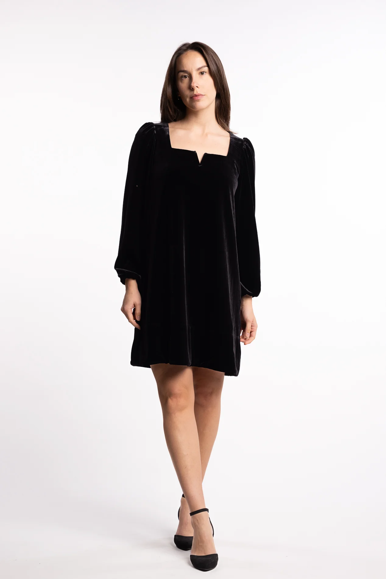 Alice Velour Dress- Black - Image 6