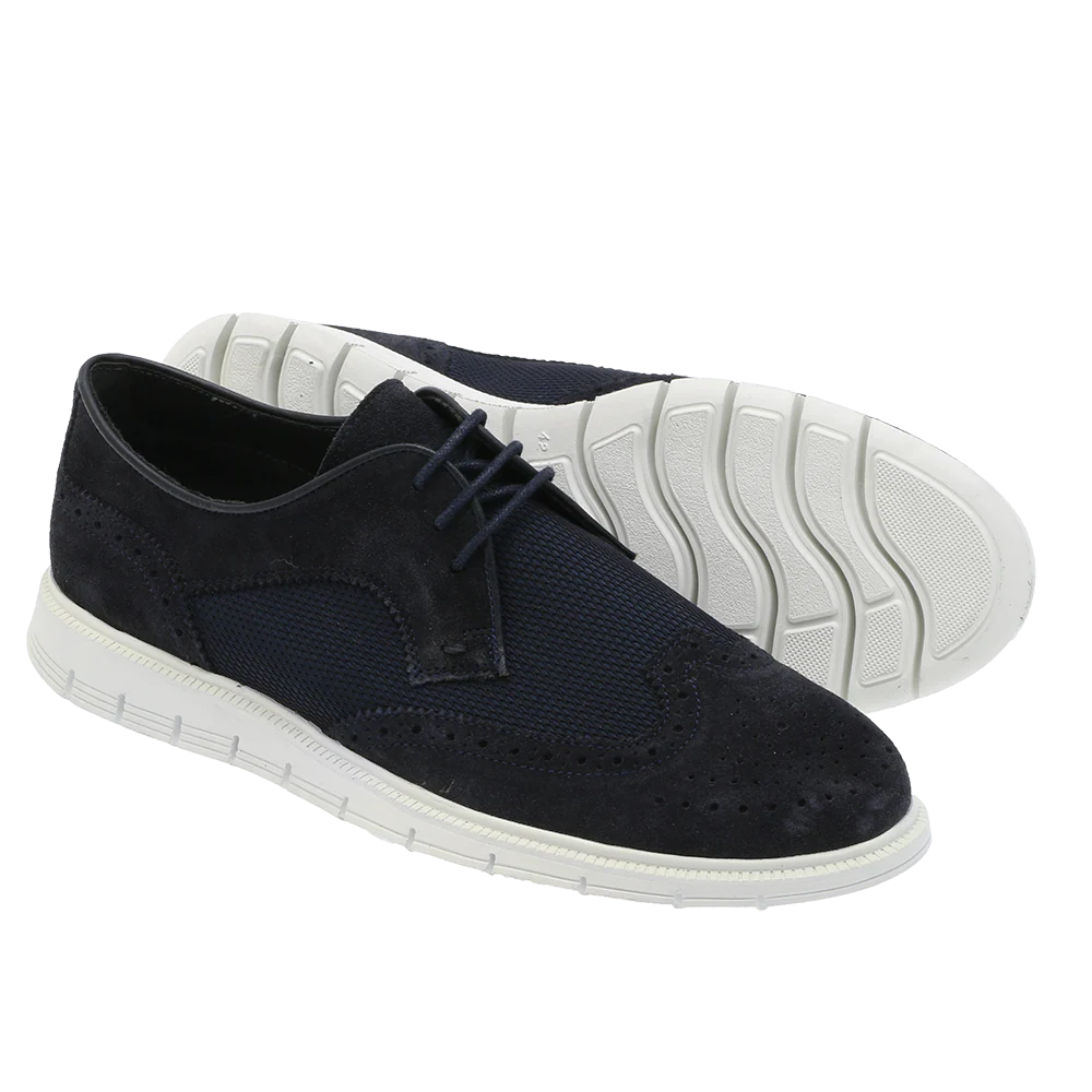 Sport C Brougue Navy Suede - Image 2