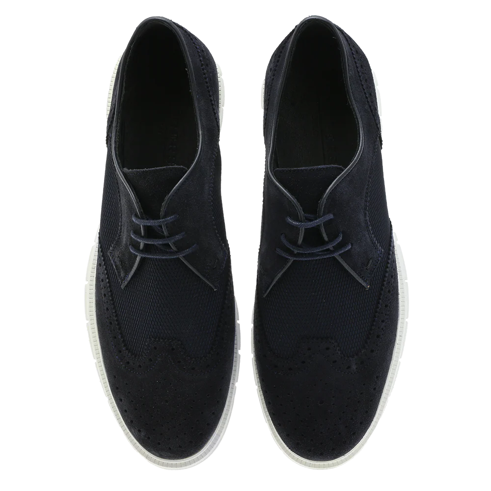 Sport C Brougue Navy Suede - Image 4