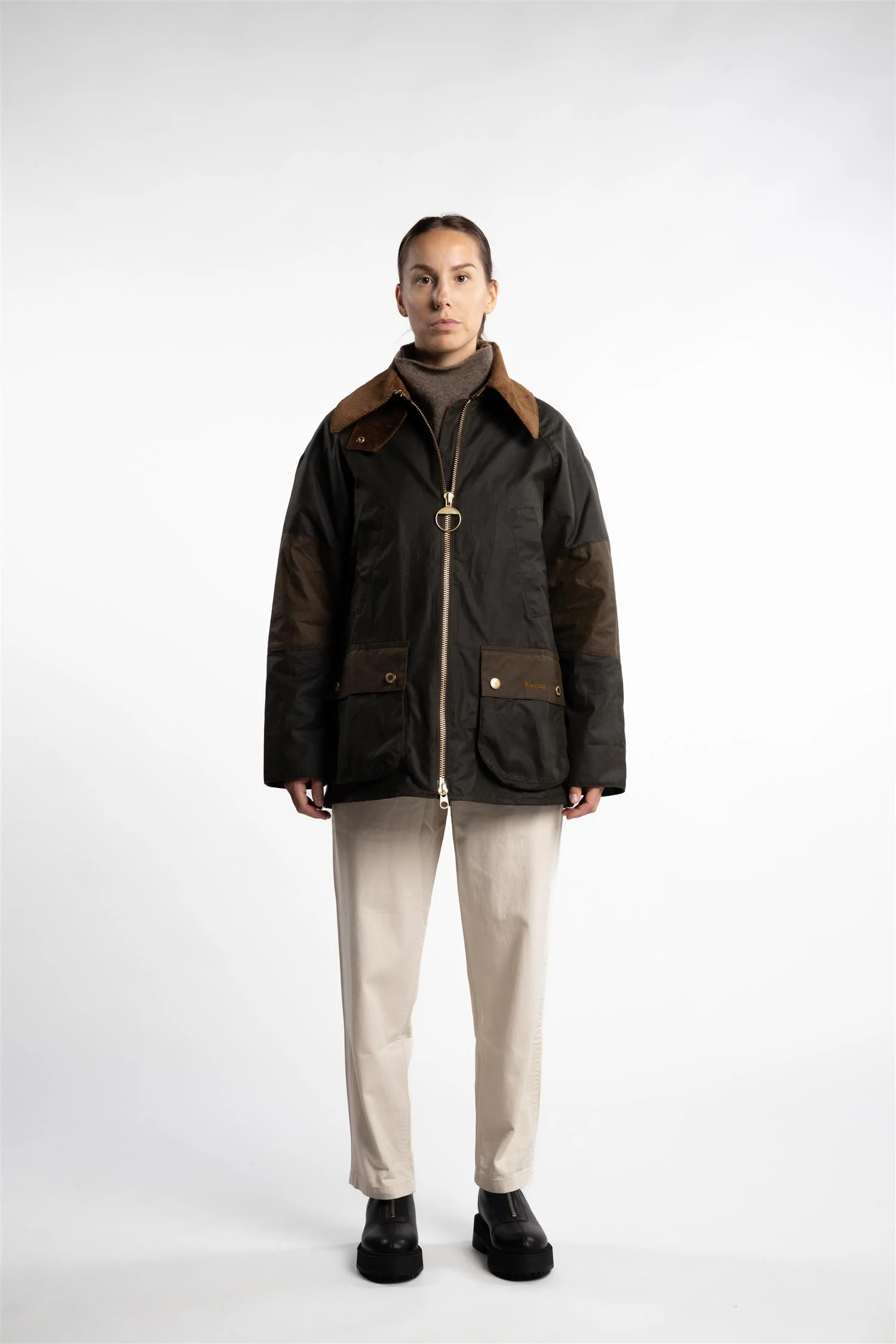 Barbour Allerston Wax- Olive - Image 2