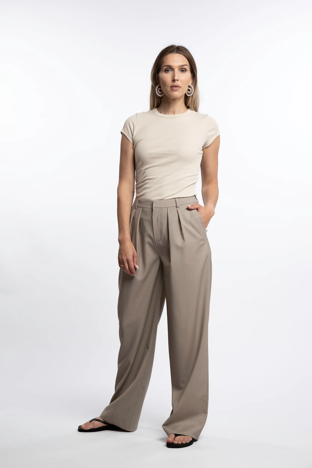 Monaco Pant- Pebble - Image 6