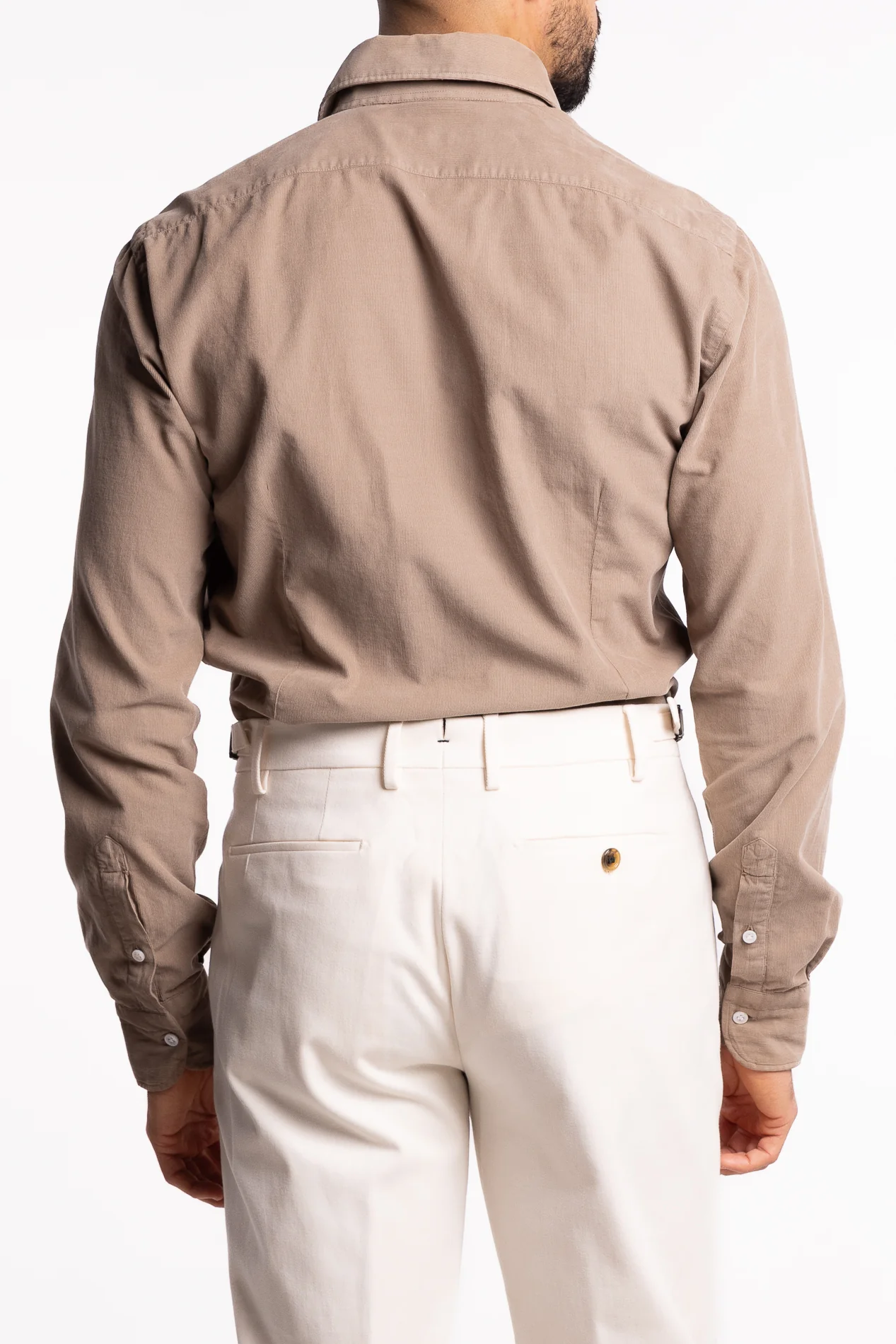 Dandylife Corduroy Shirt Beige - Image 3
