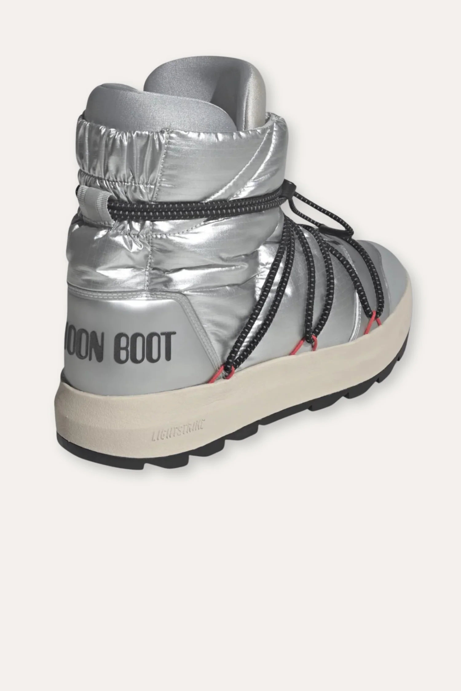 Women's Adidas X Moon Boot Ace JQ7849- Msilve/Cblack/Lucred - Image 3