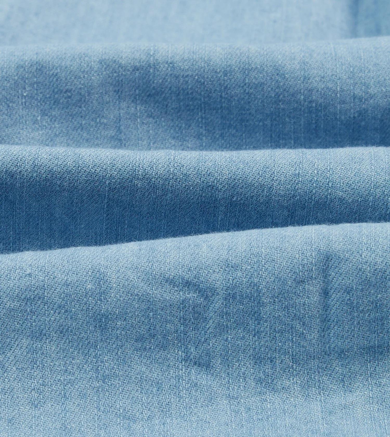 Denim Work Shirt Bleach Wash - Image 5