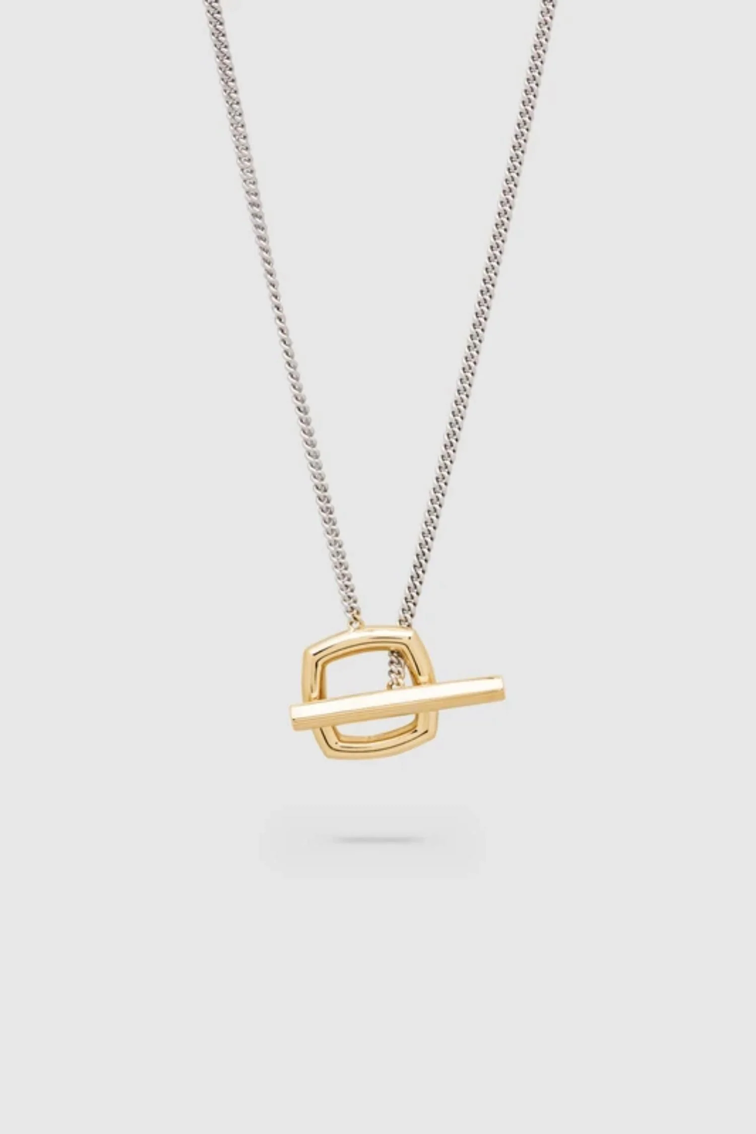 Women's Frame Pedant Duo 20,5" - 18K Gold - Image 4