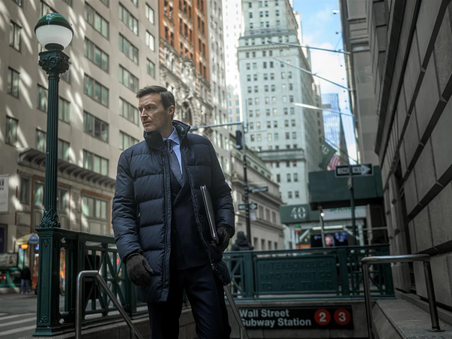 Concord™ Savile Parka Navy Melange Wool - Image 8