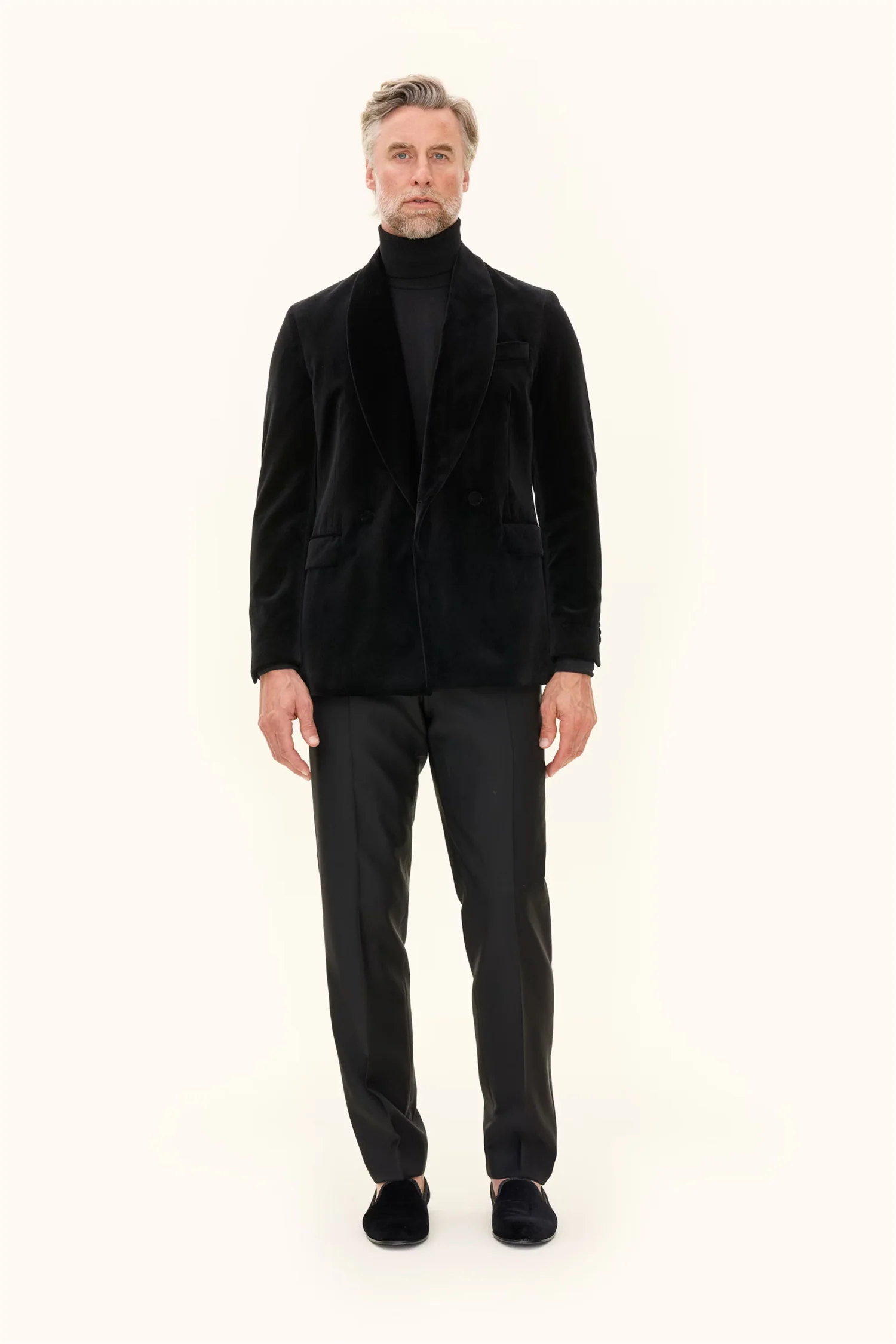 Fattore Tuxedo Blazer Velvet Black - Image 3