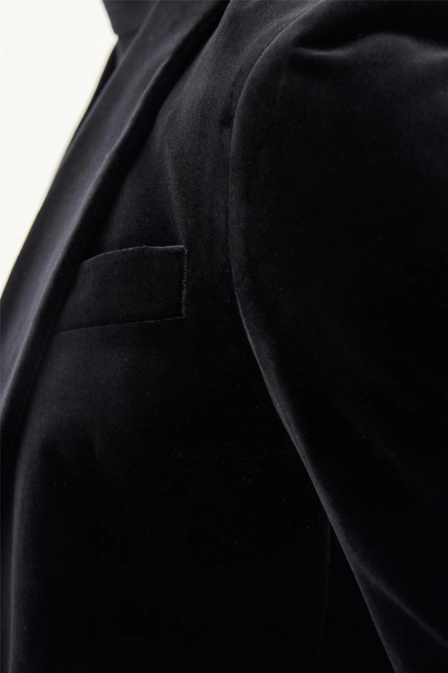 Fattore Tuxedo Blazer Velvet Black - Image 5