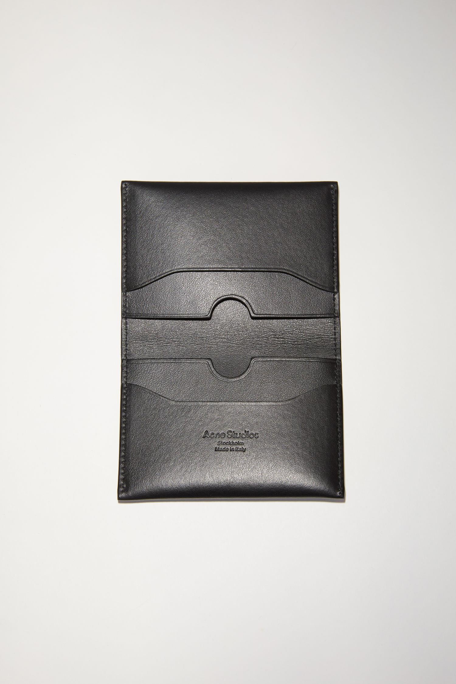 Folded Card Holder- Black - Image 2