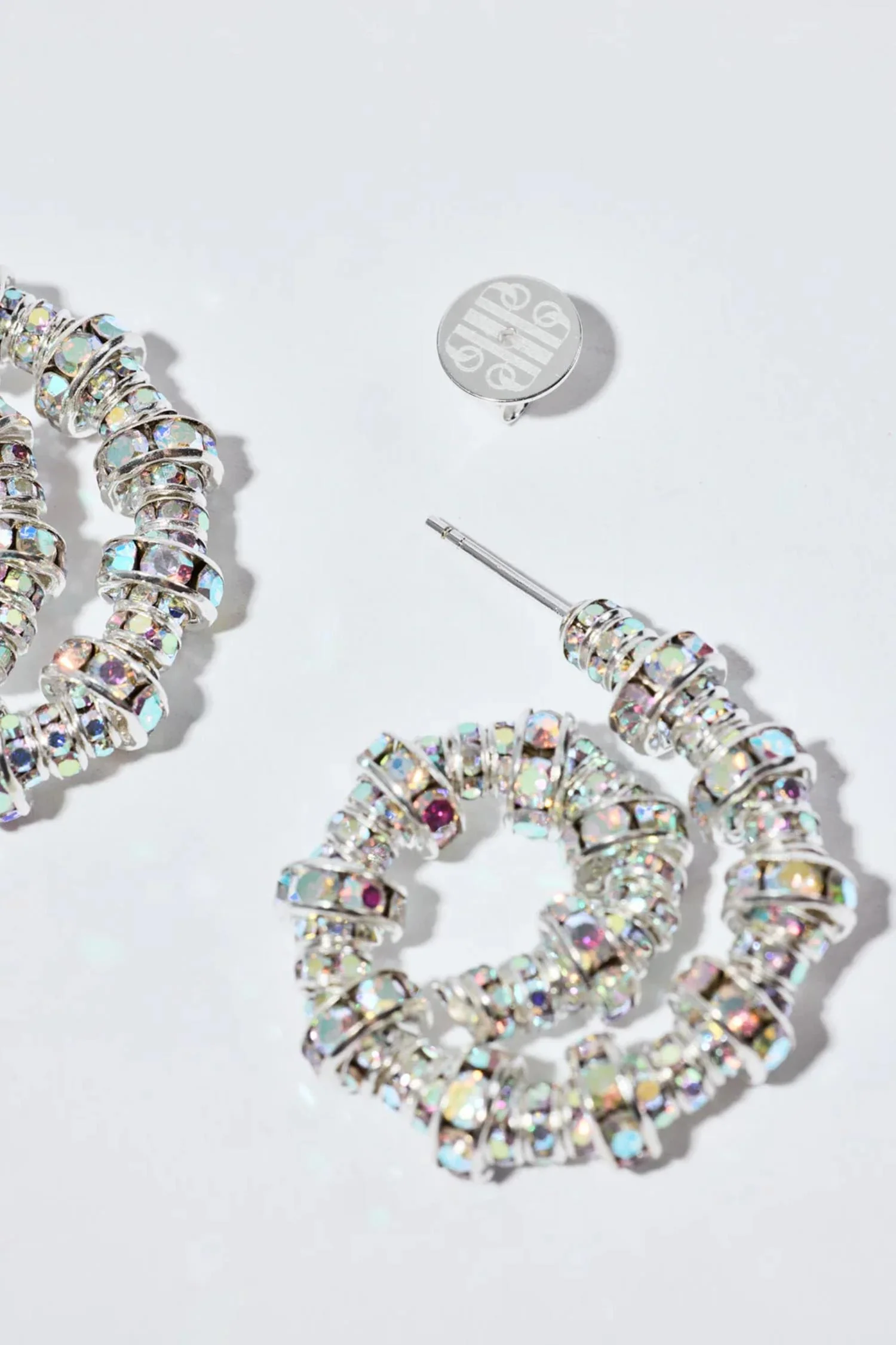Tiny Spiral Hoops- Silver - Image 2