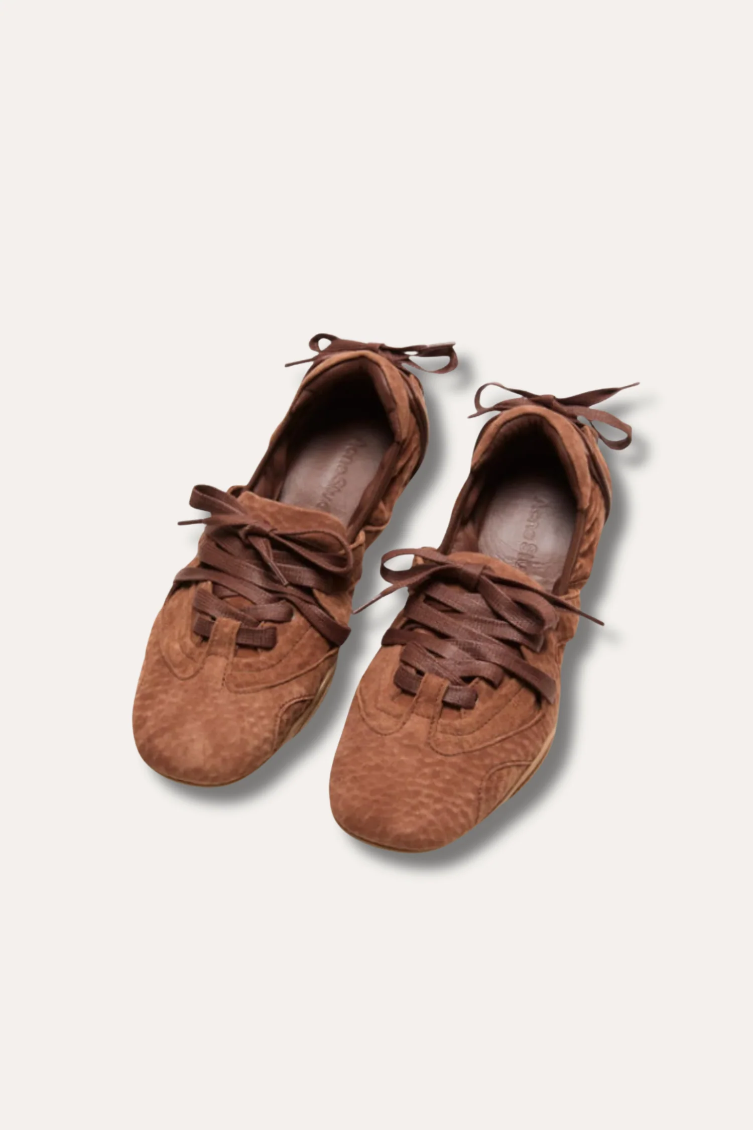 Lace-Up Shoes- Brown - Image 2