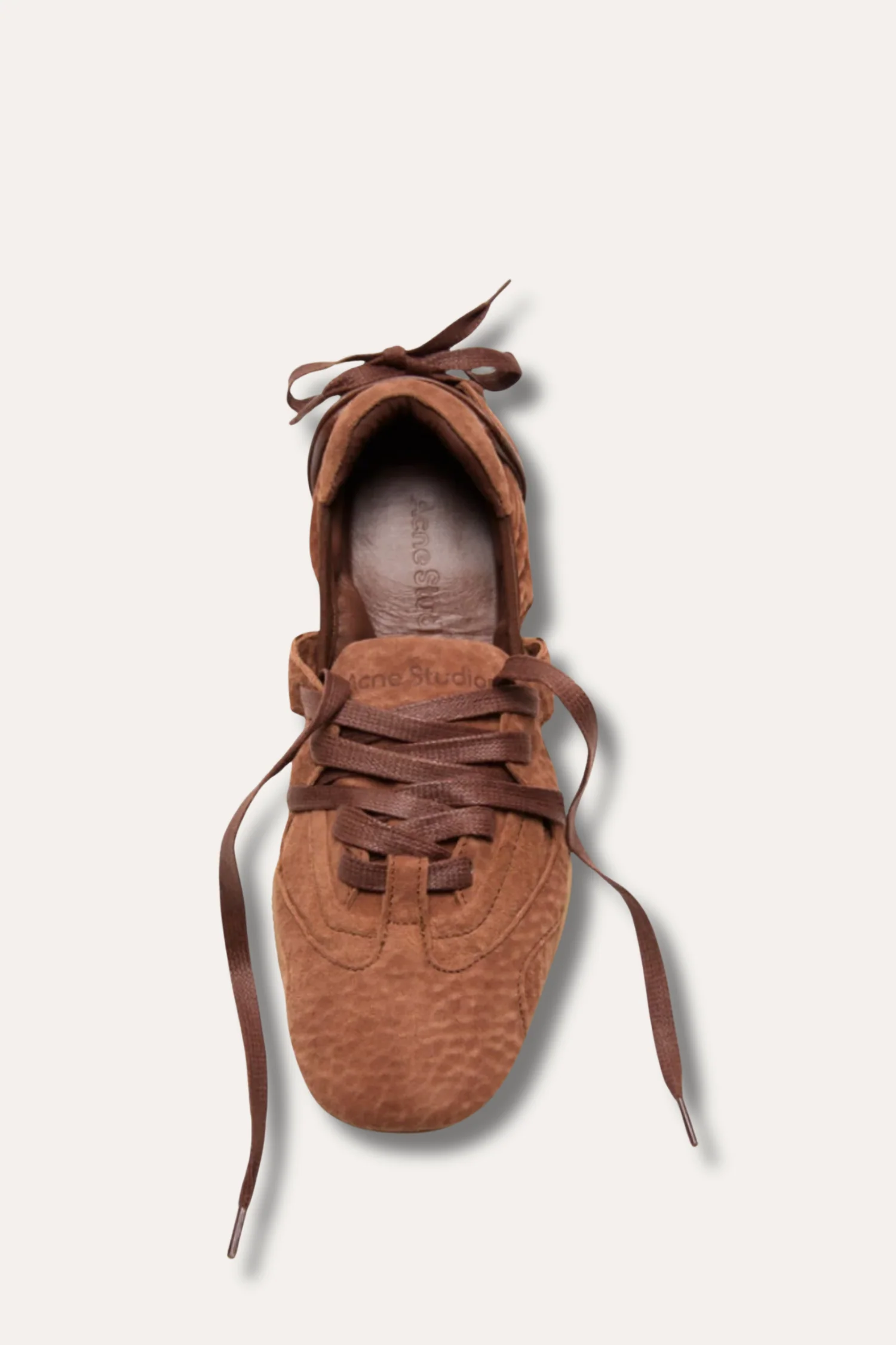 Lace-Up Shoes- Brown - Image 3