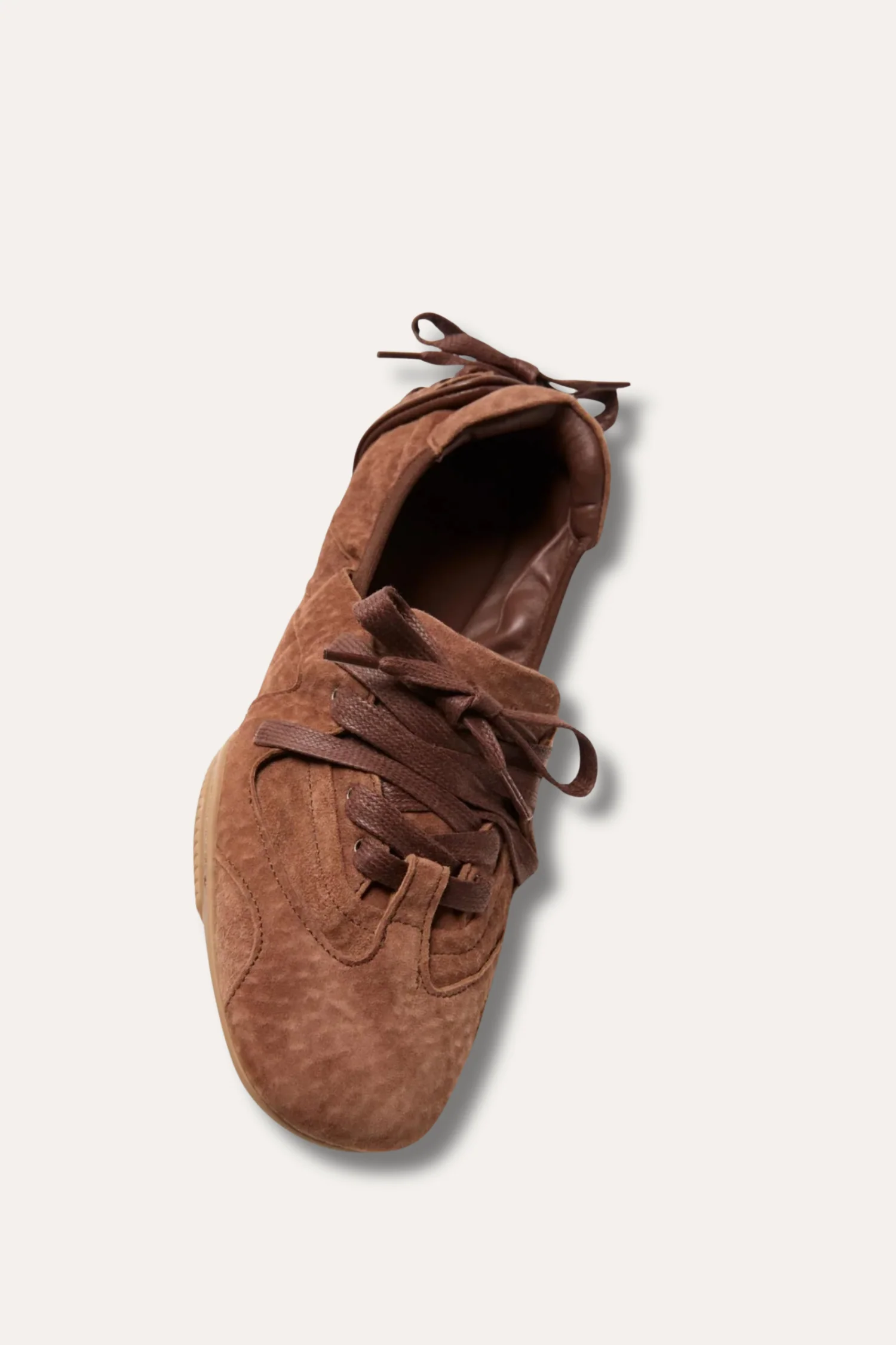 Lace-Up Shoes- Brown - Image 4