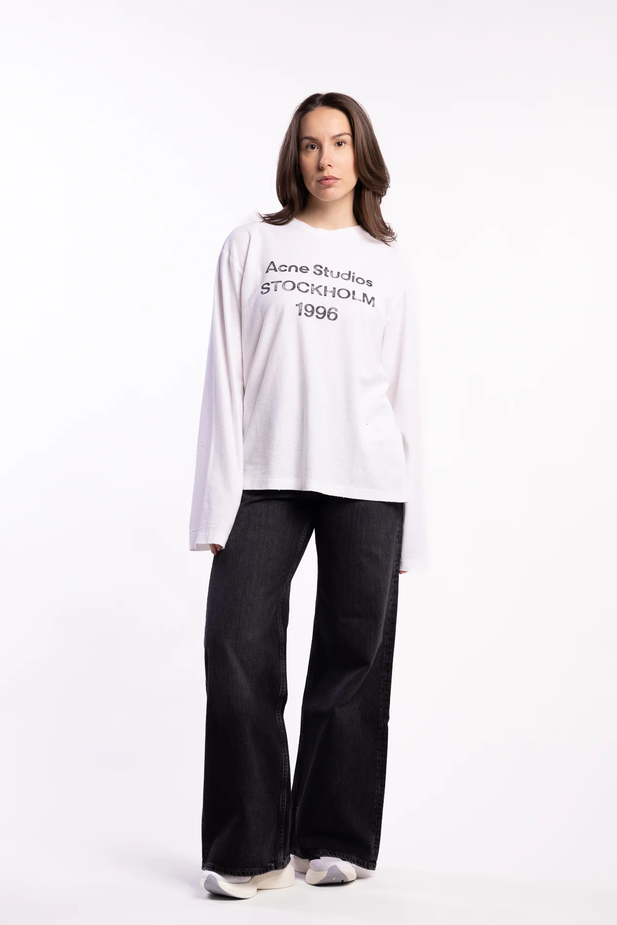 Logo Long Sleeve- Off White - Image 4