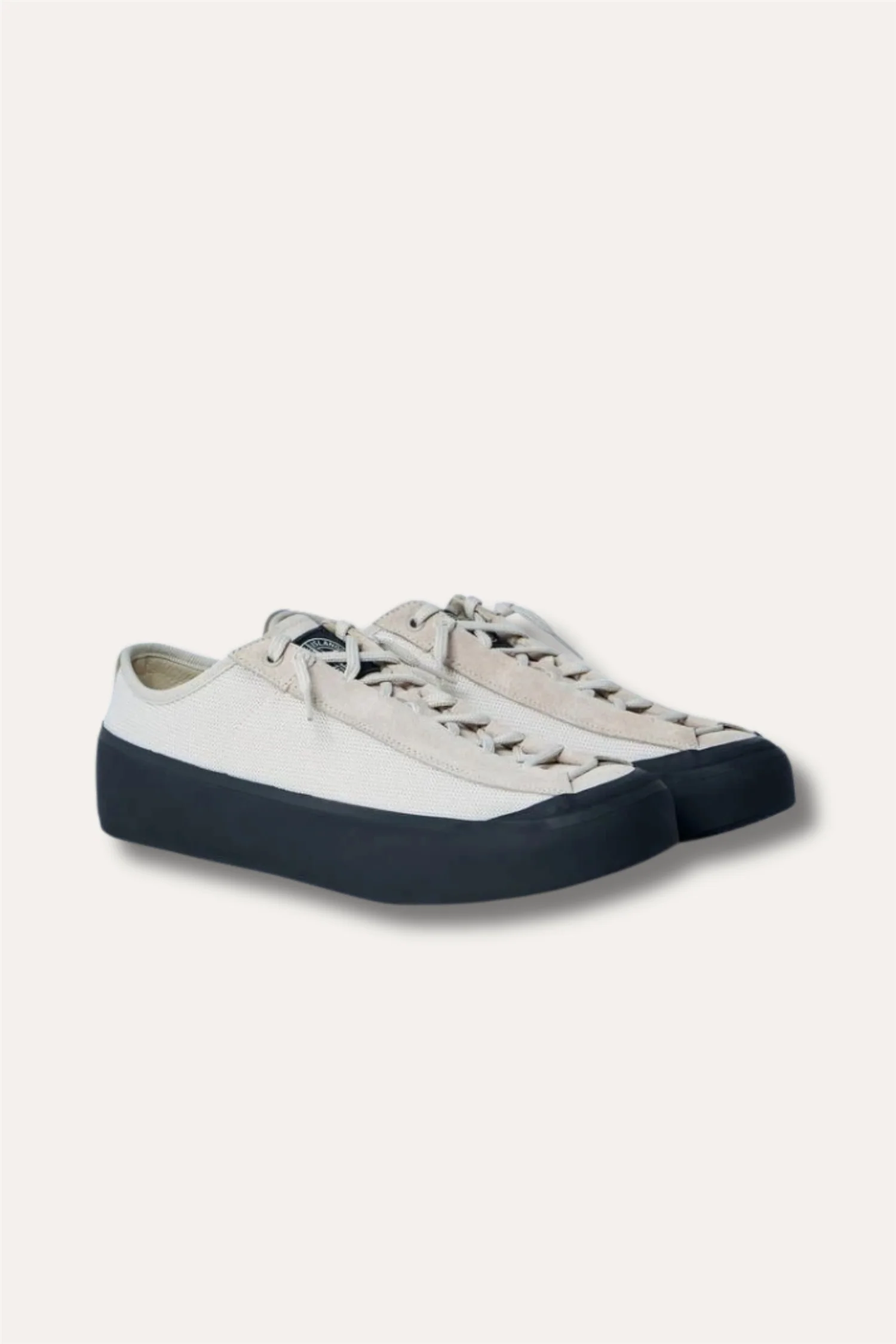100010 Low-top Trainer With Compass Patch Beige - Image 2