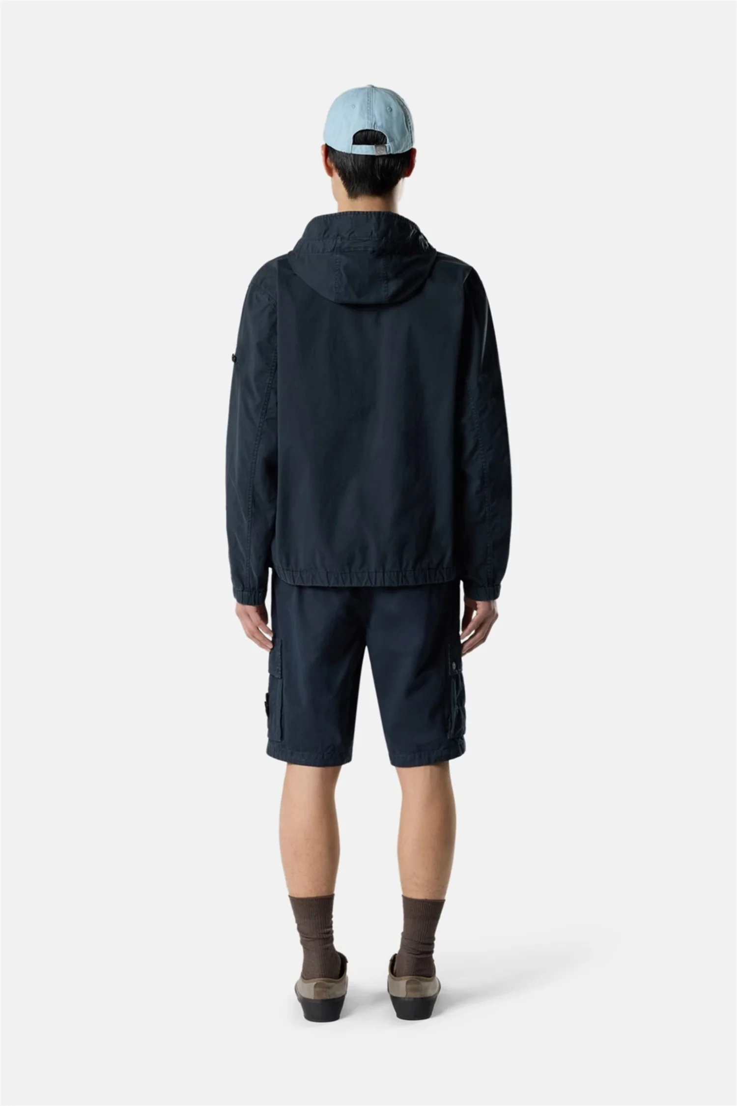 L100019 Brushed Organic Cotton Canvas Navy 'Old' - Image 6