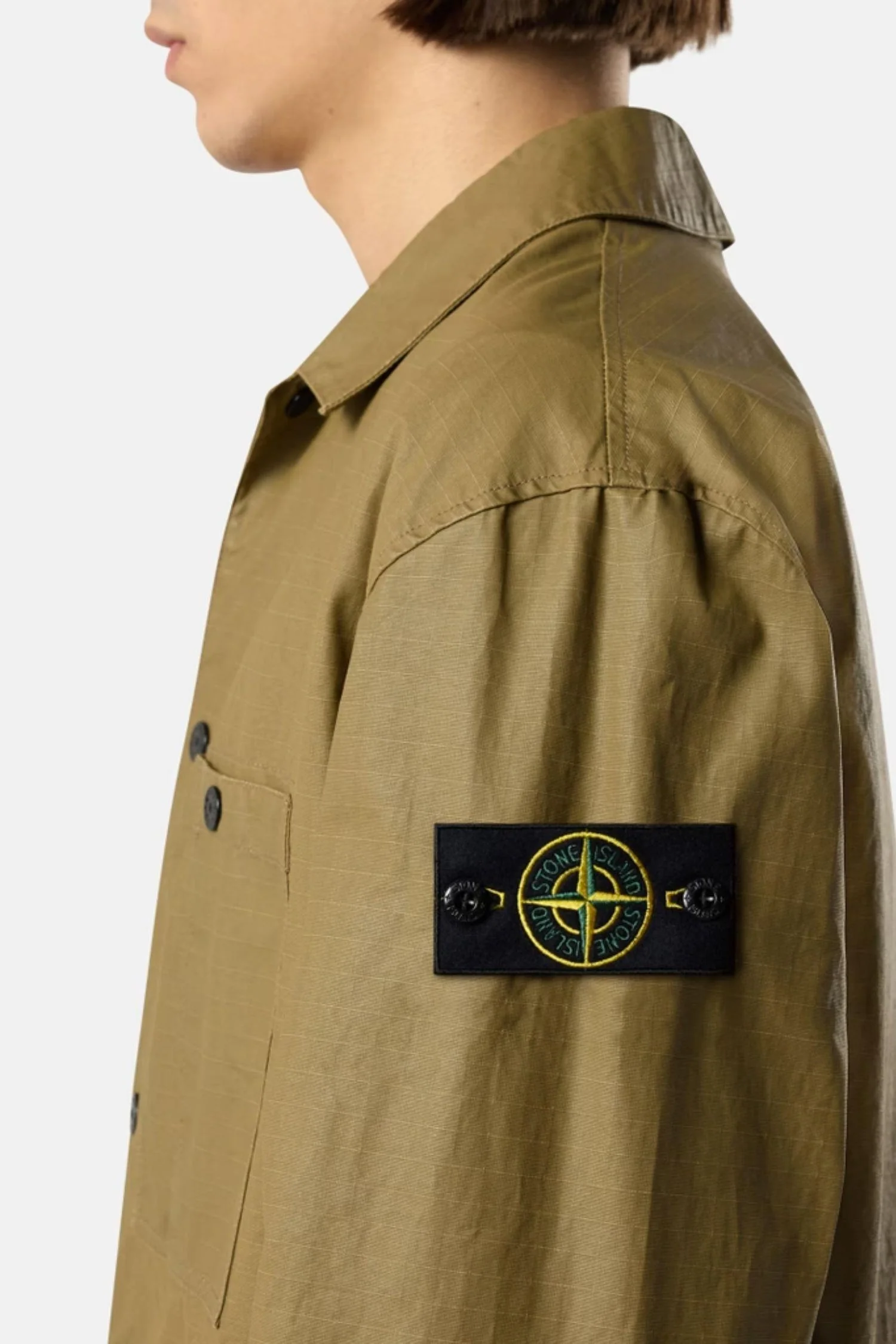 1200018 Comfort-fit Overshirt Green - Image 5