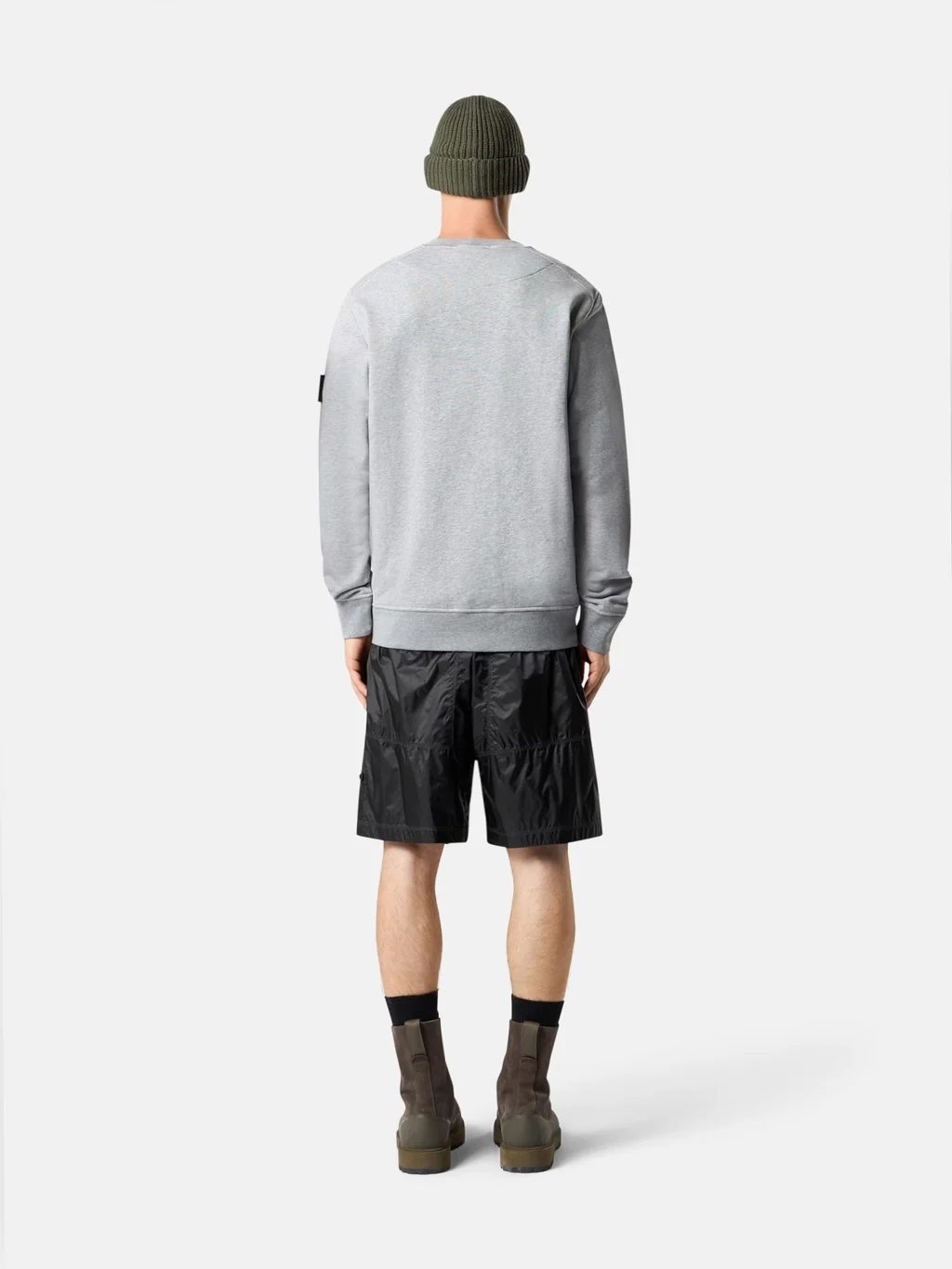 6100060 Organic Cotton Fleece Mélange Dust Grey Melange - Image 3