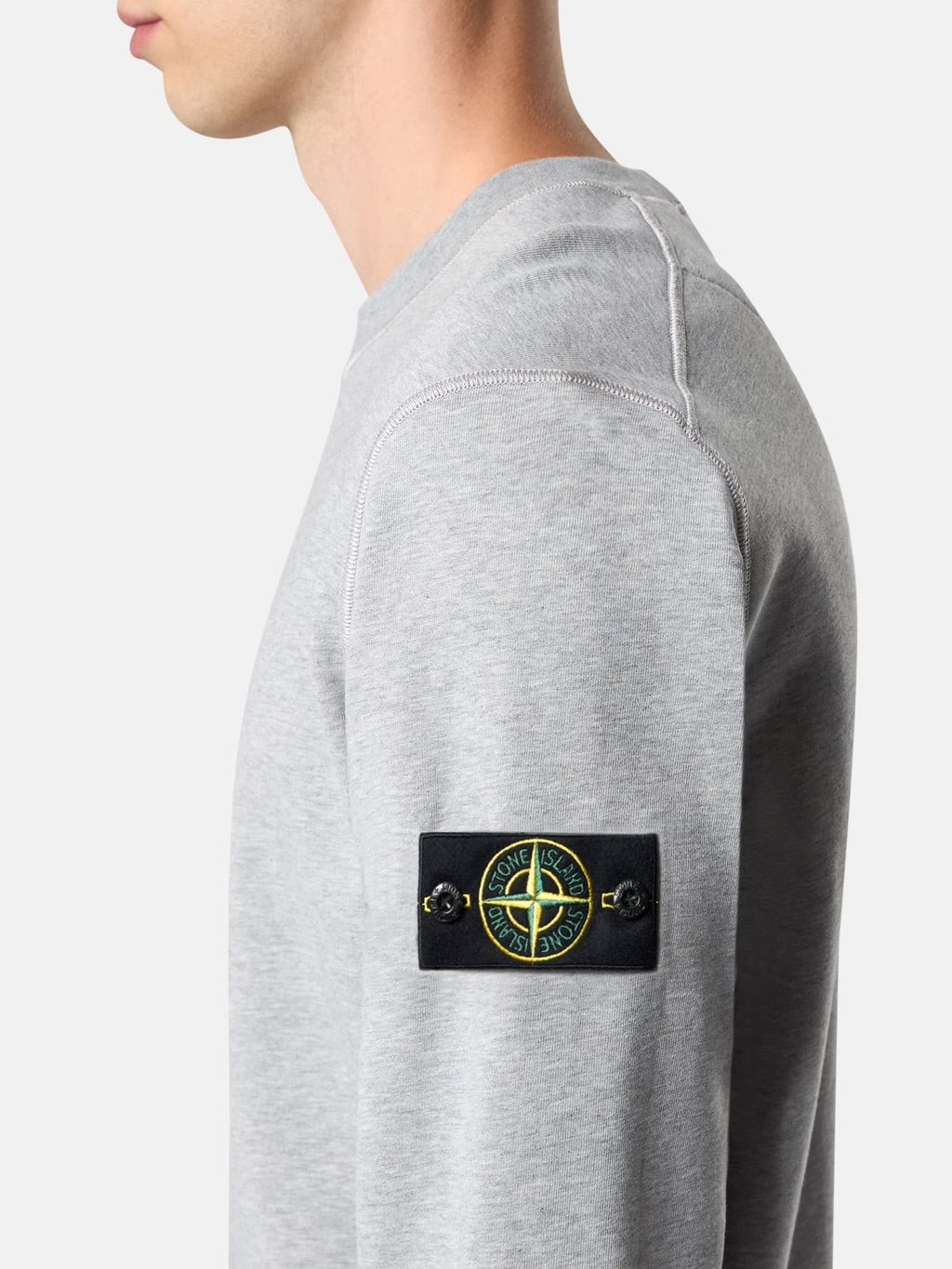 6100060 Organic Cotton Fleece Mélange Dust Grey Melange - Image 4