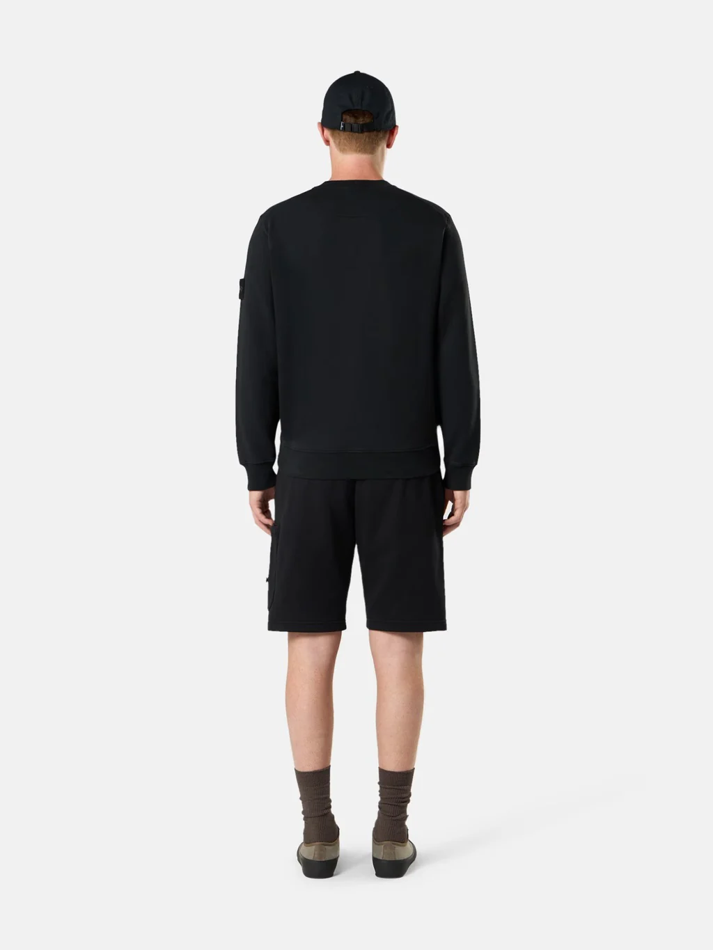 6100060 Organic Cotton Fleece Regular-fit Crewneck Black - Image 6