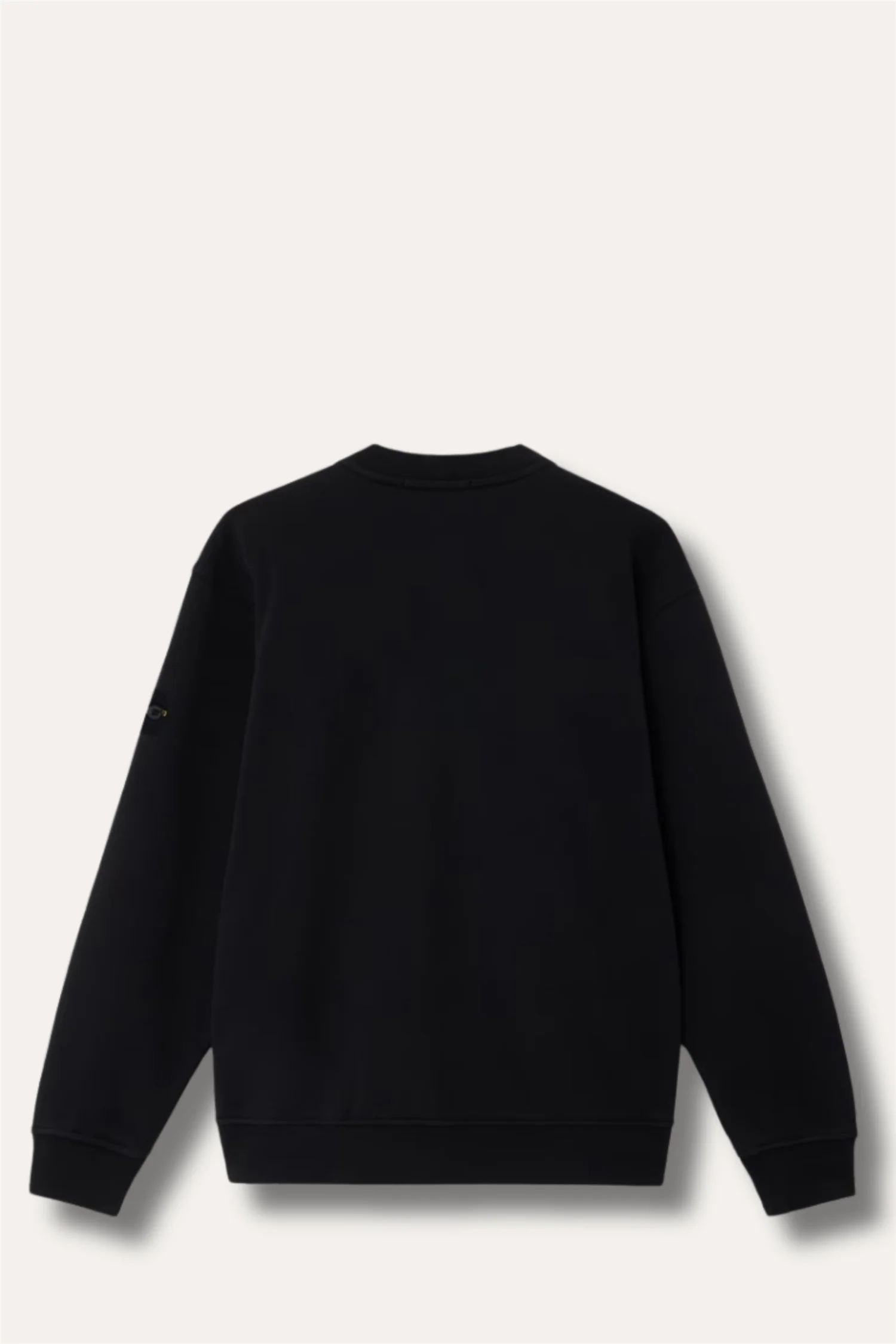 6100060 Organic Cotton Fleece Regular-fit Crewneck Black - Image 7