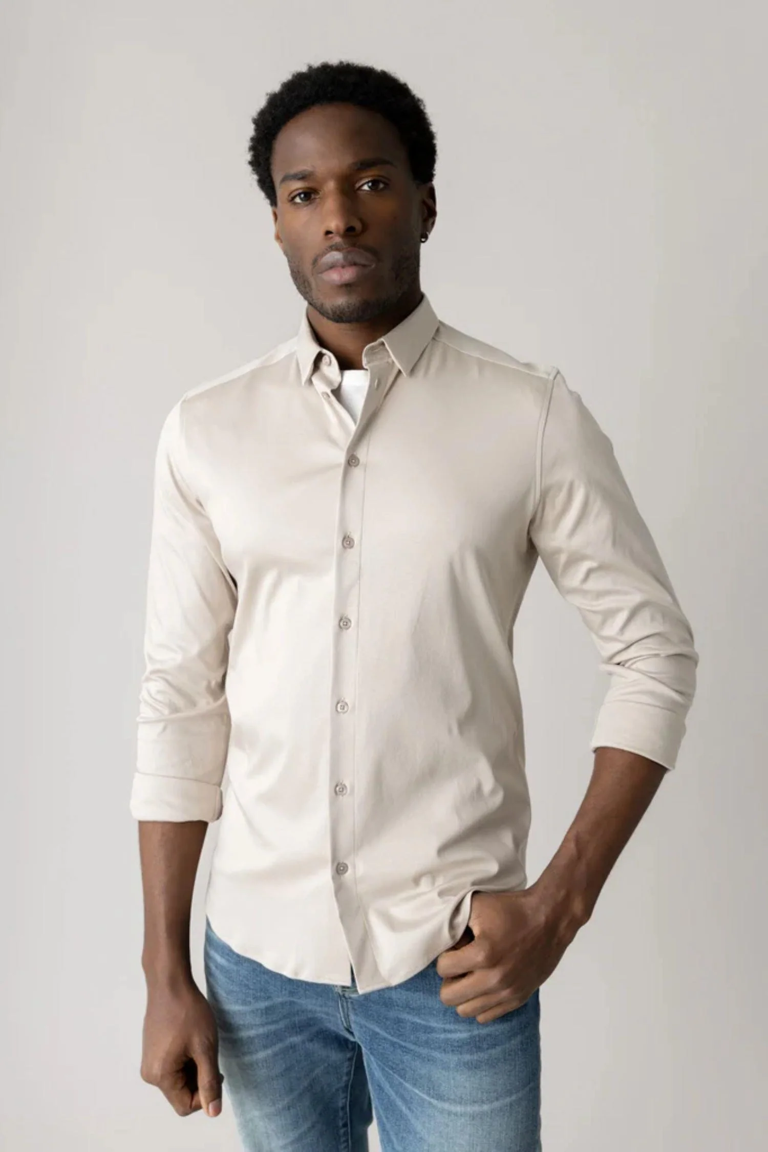 Marco Jersey Shirt Chateau Gray - Image 4