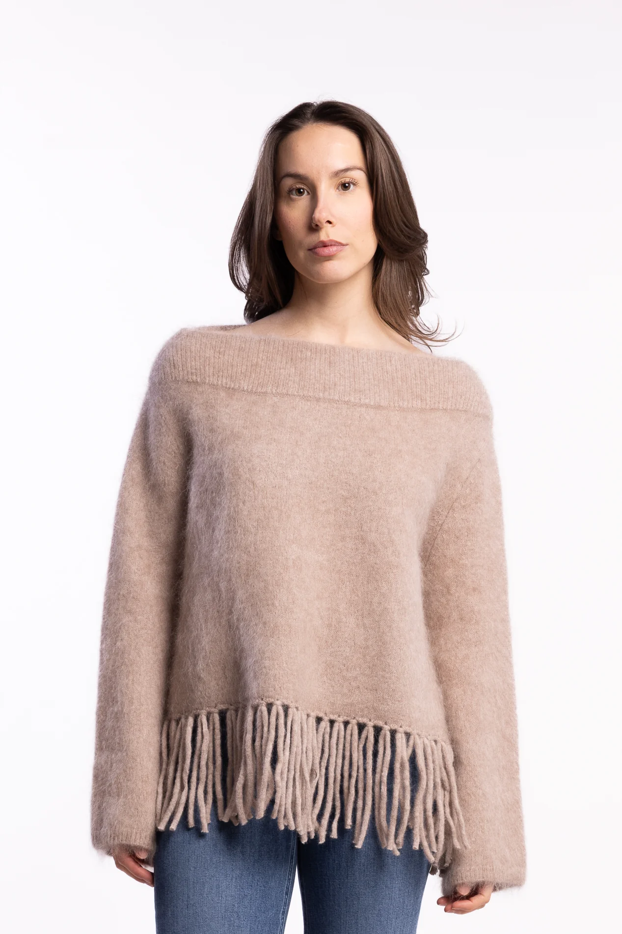 Gine Chunky Sweater- Hazel Beige - Image 2