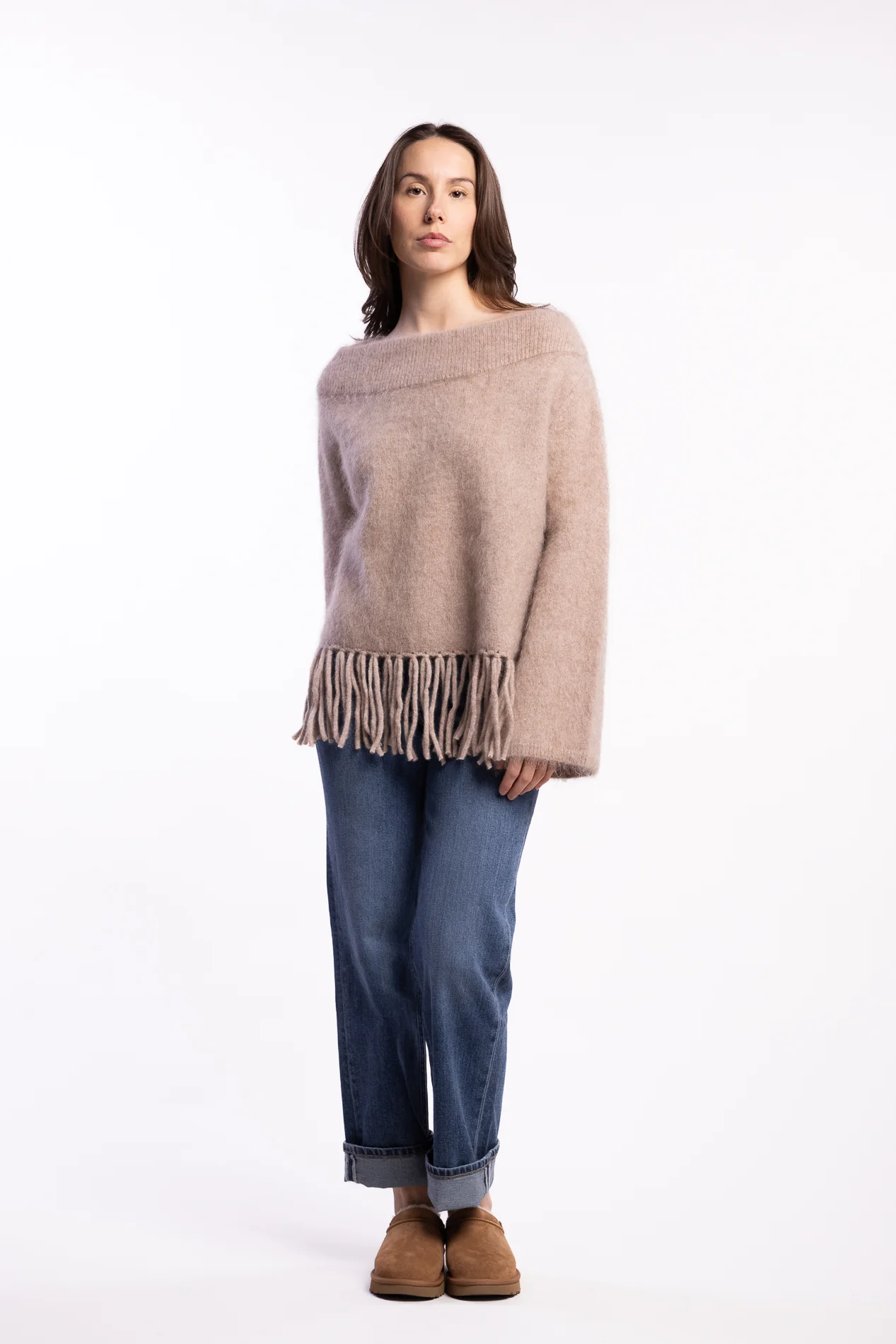 Gine Chunky Sweater- Hazel Beige - Image 6