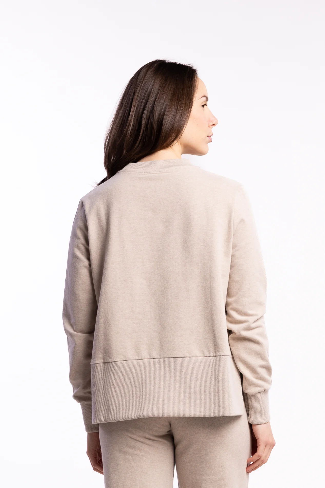 Sadie Sweater- Beige Melange - Image 4