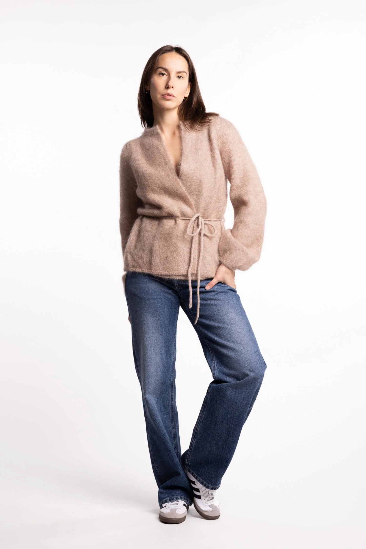Fredrikke Chunky Cardigan- Hazel beige - Image 3