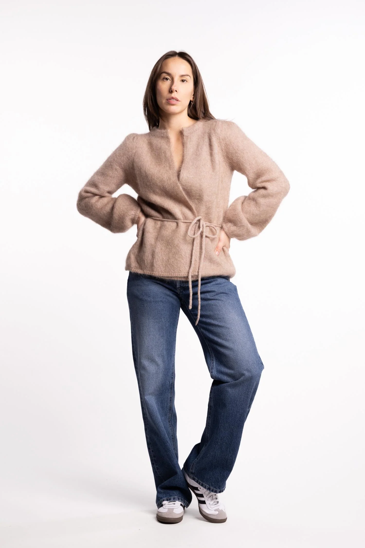 Fredrikke Chunky Cardigan- Hazel beige - Image 4