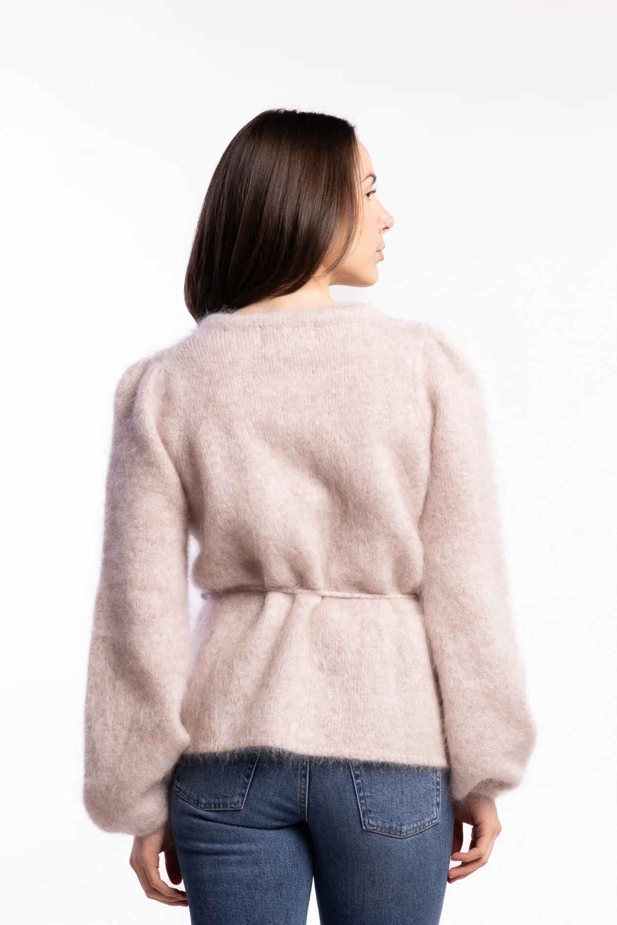 Fredrikke Chunky Cardigan- Hazel beige - Image 8