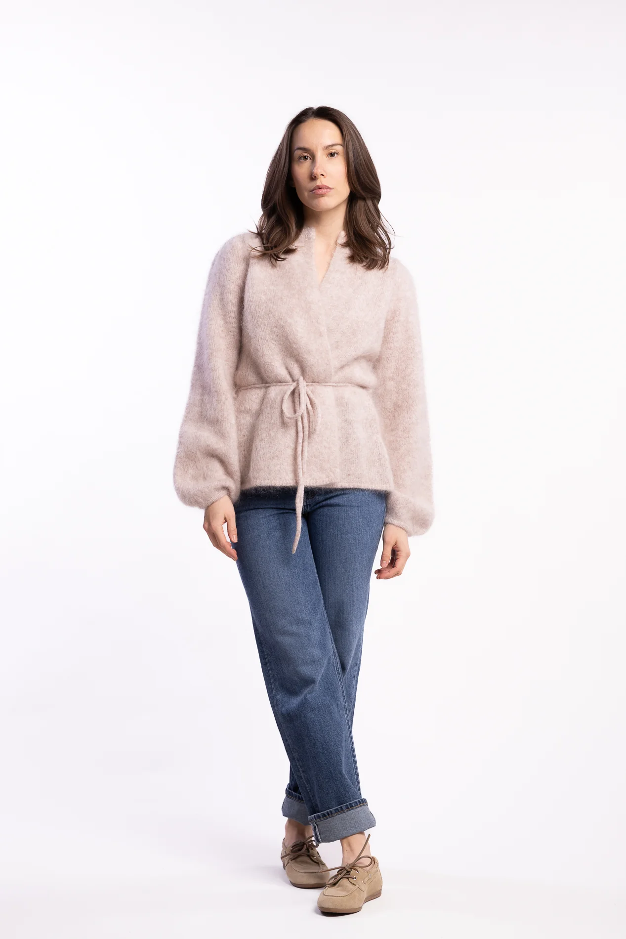 Fredrikke Chunky Cardigan- Hazel beige - Image 9