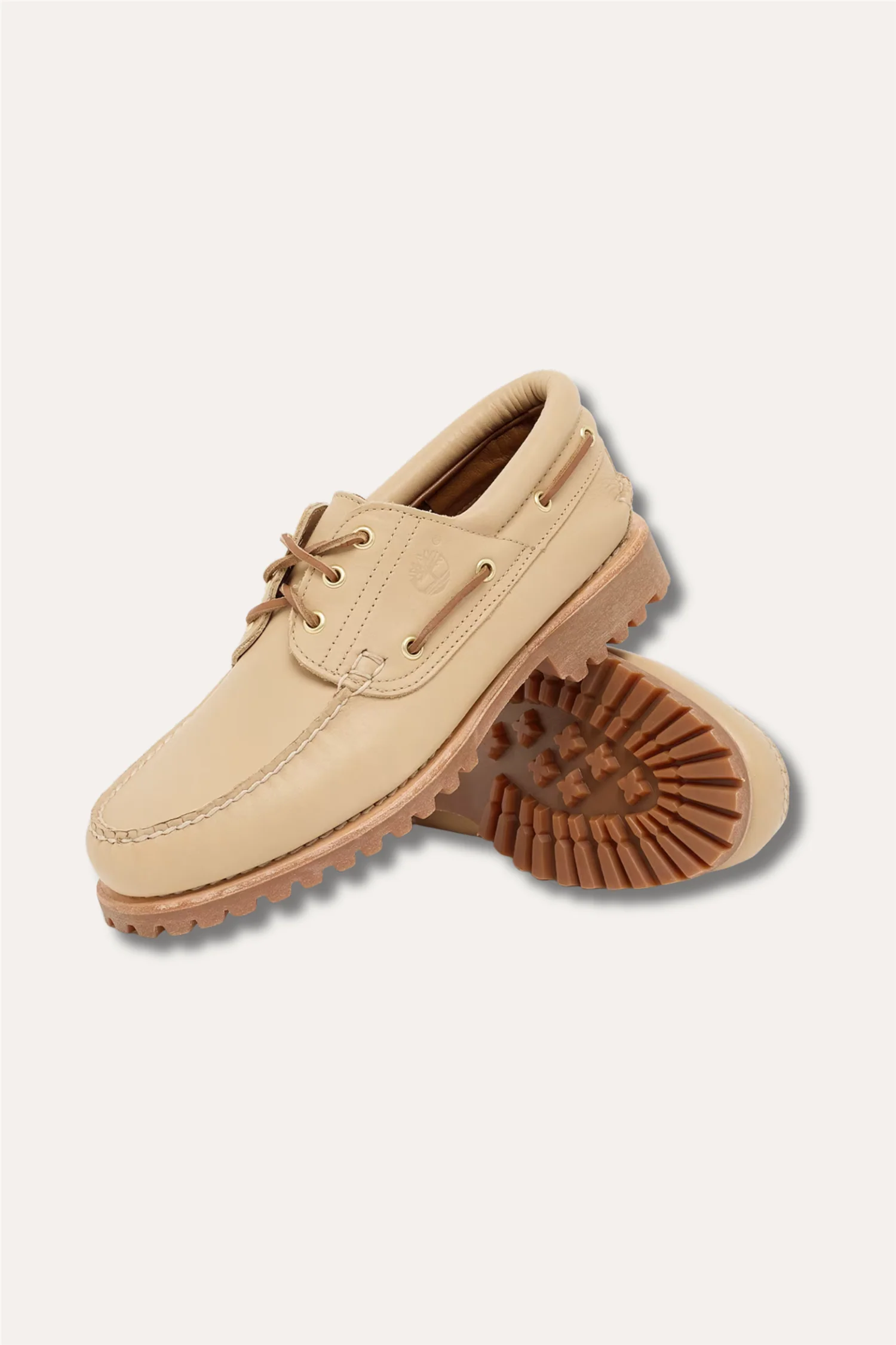 Authentic Boat Shoe Beige Full Grain - Image 3