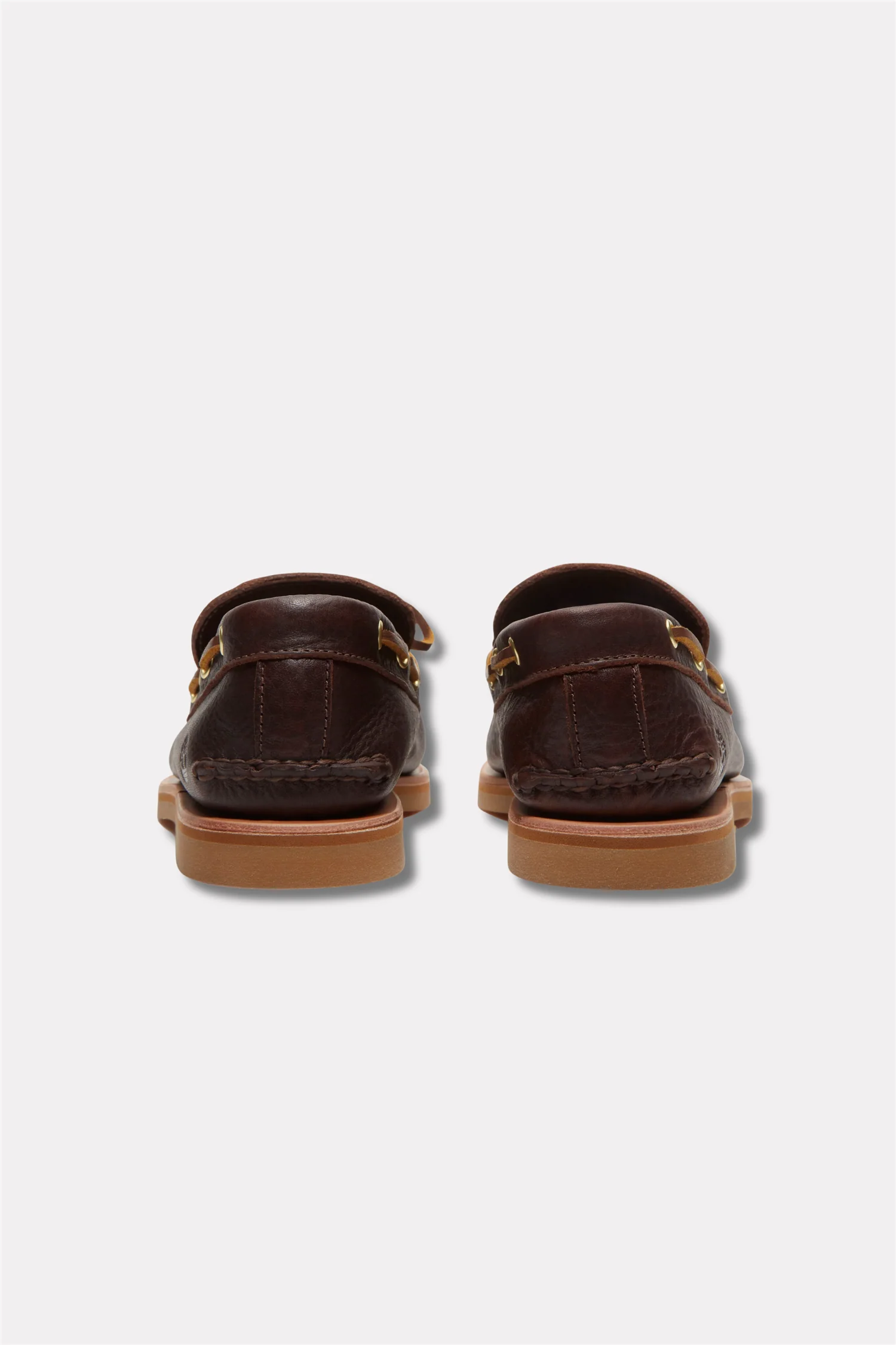 Crafted Boat Shoe Dark Brown Full Grain - Image 5