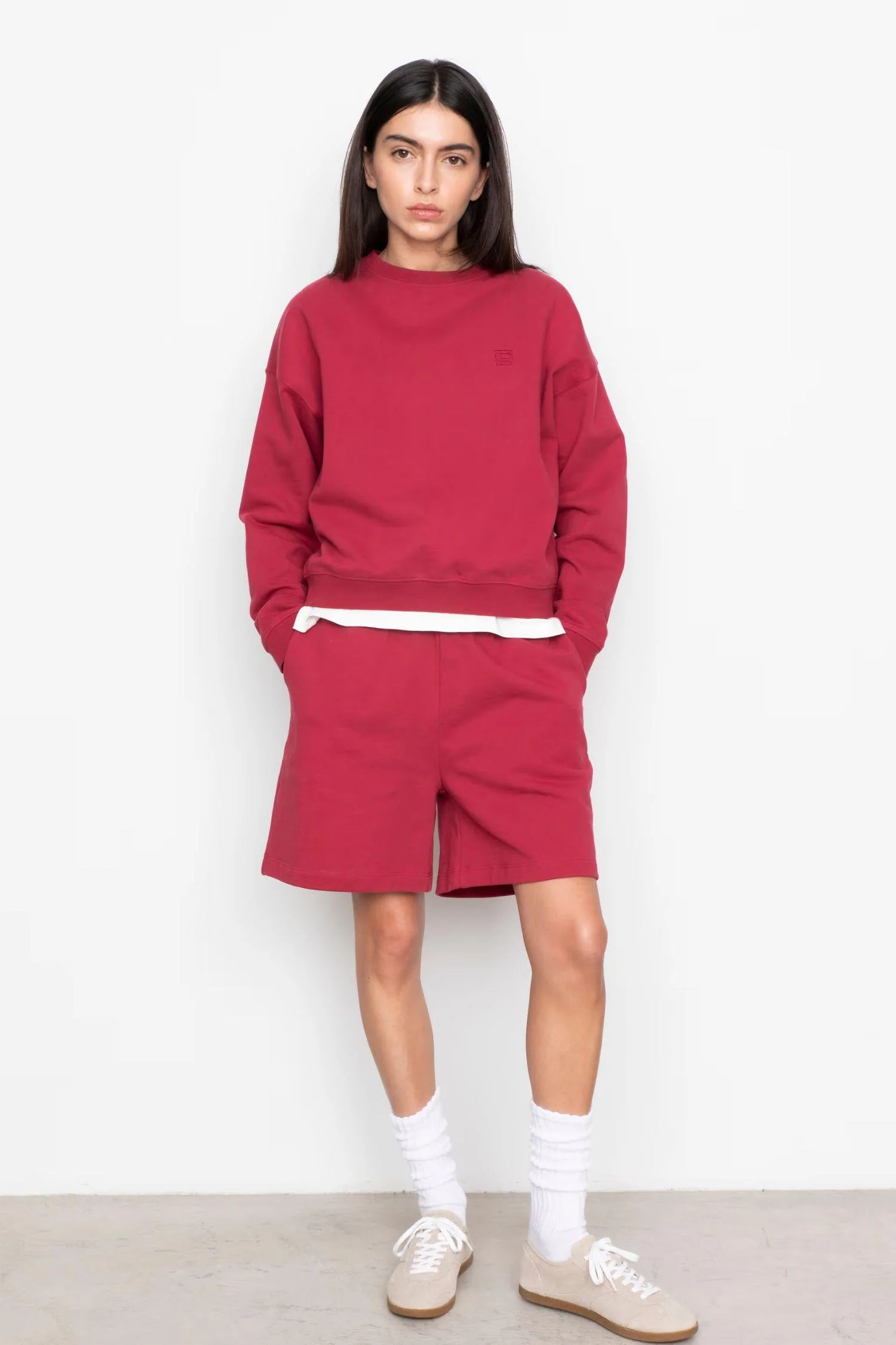 Maggy Sweatshorts - Berry - Image 2