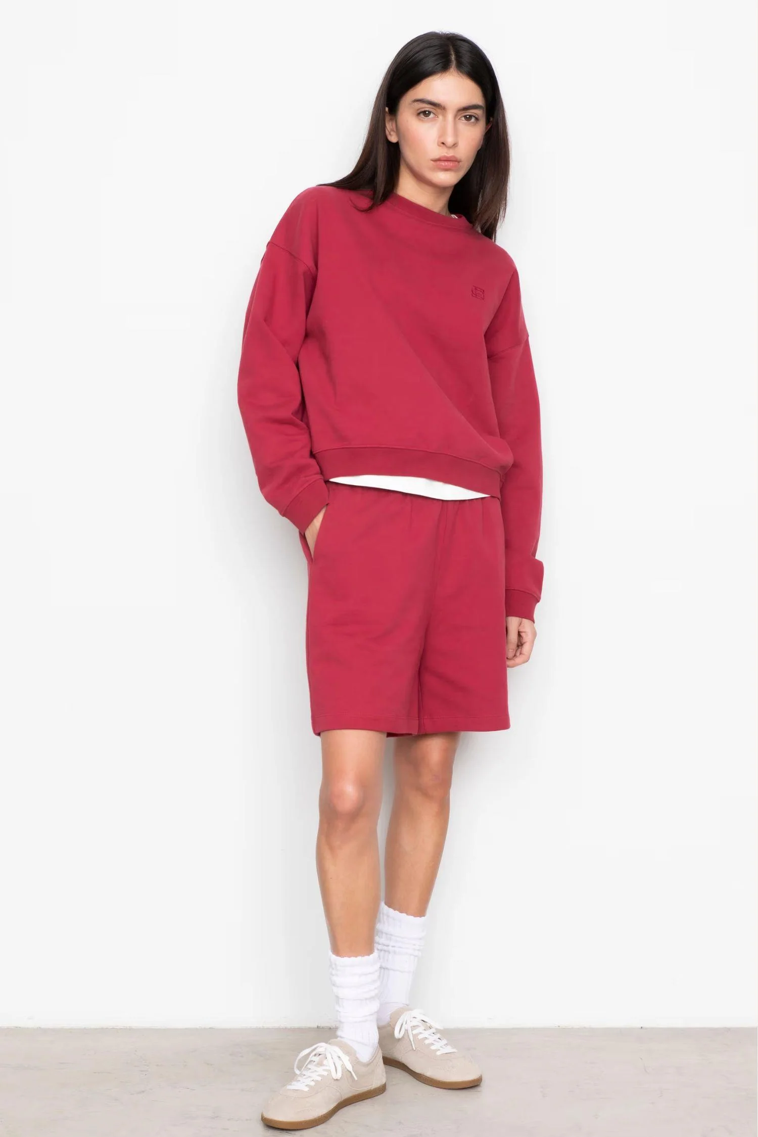 Maggy Sweatshorts - Berry - Image 5